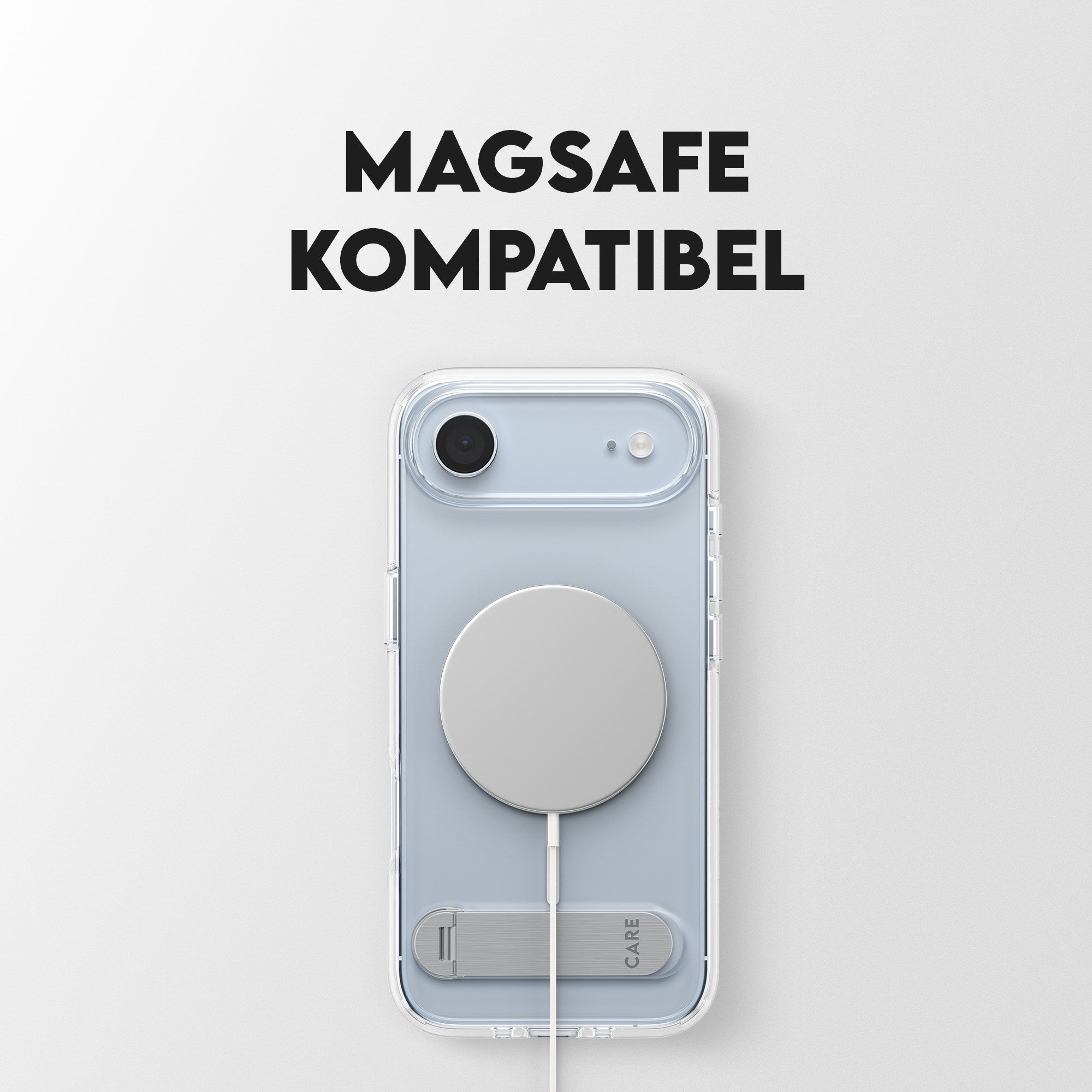 CARE™ by PanzerGlass® Kickstand Case Transparent m. MagSafe iPhone Air