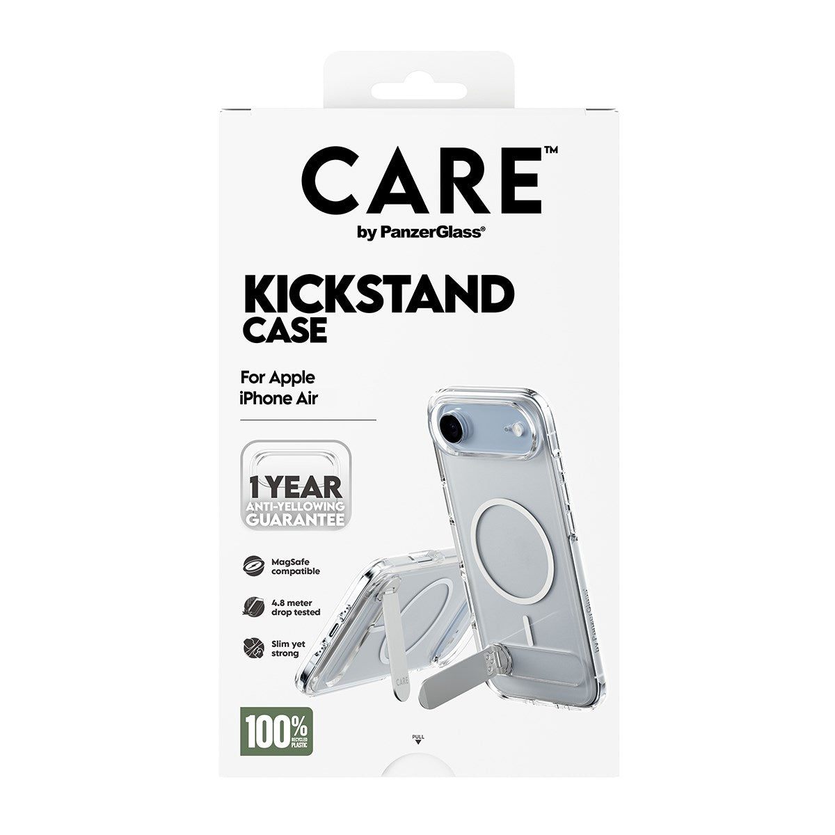 CARE by PanzerGlass® Case Transparent m. Kickstand & MagSafe iPhone Air