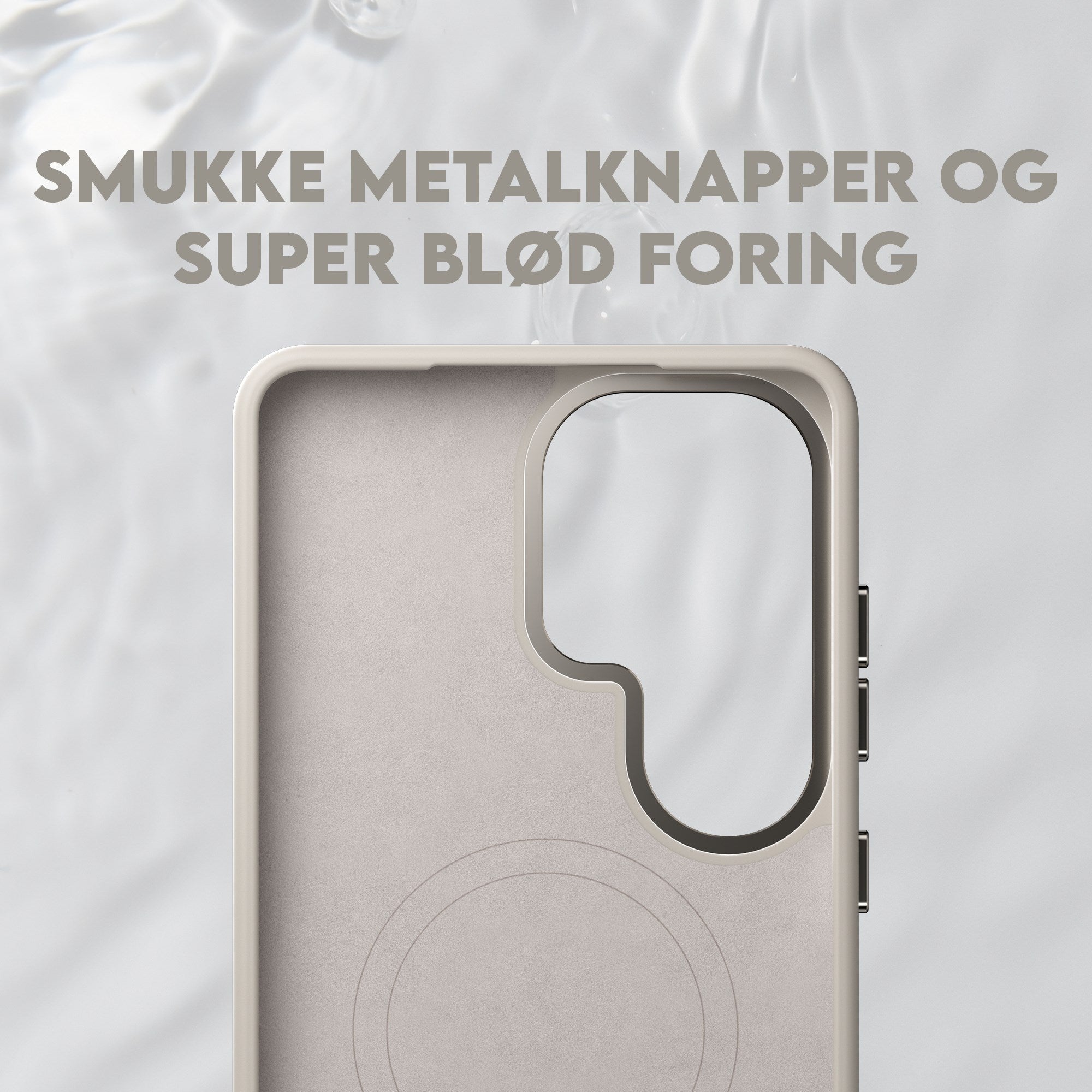 CARE™ by PanzerGlass® Flow Case Vanilla m. Qi Samsung Galaxy S26 Ultra