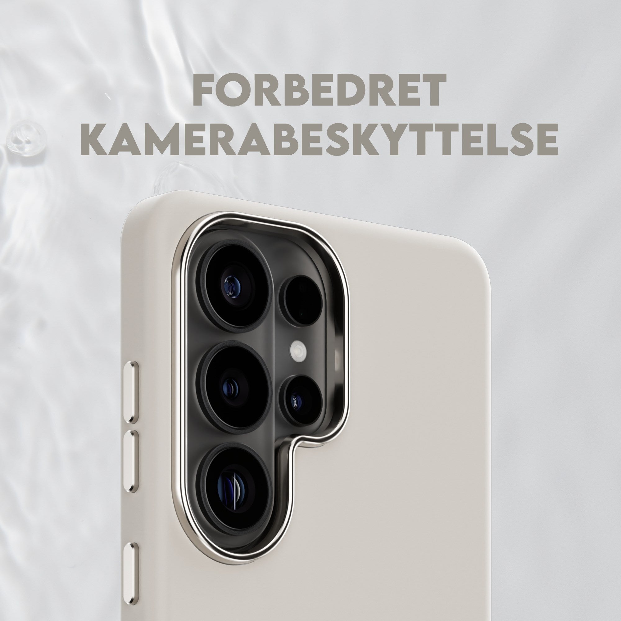 CARE™ by PanzerGlass® Flow Case Vanilla m. Qi Samsung Galaxy S26 Ultra