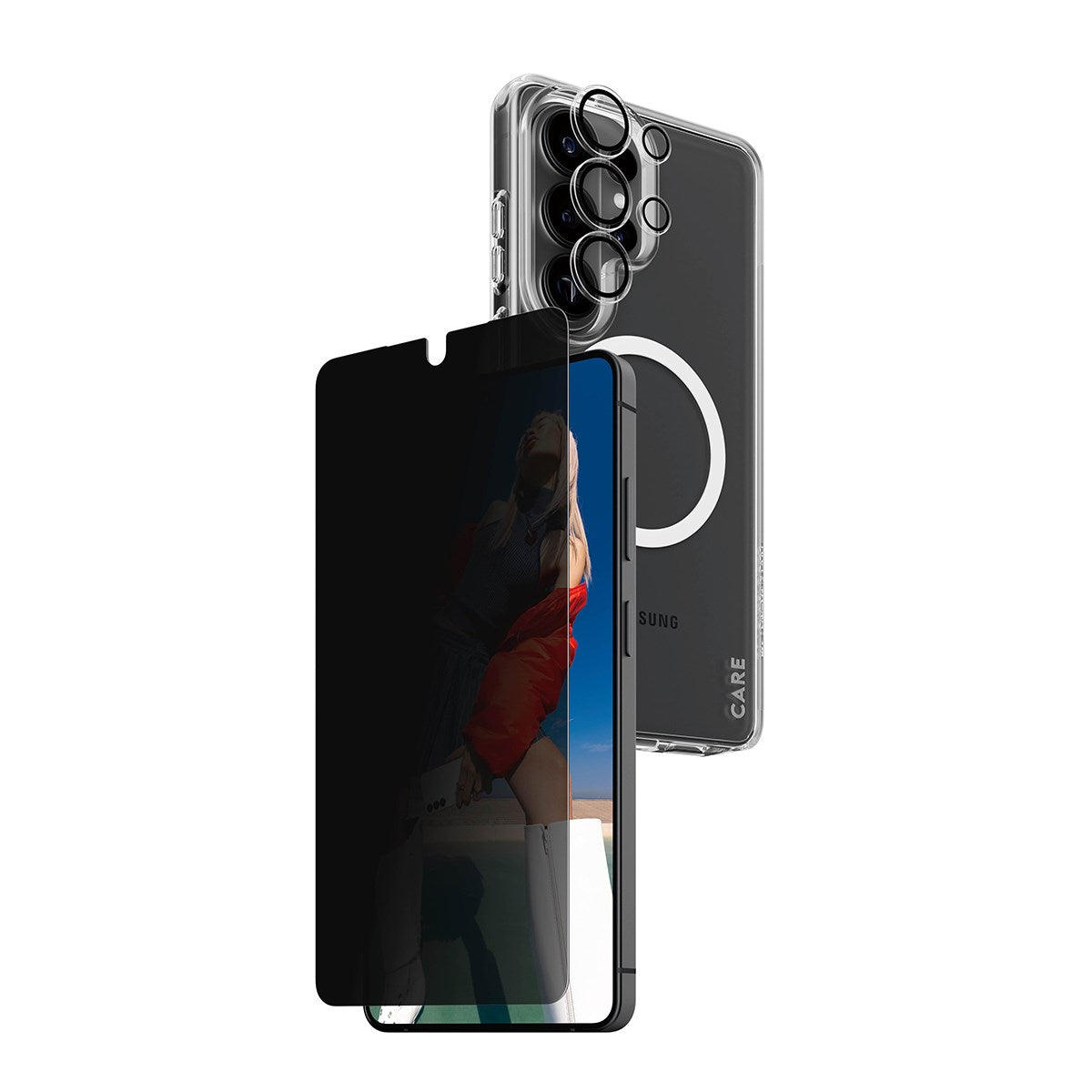 PanzerGlass® | CARE™ by PanzerGlass® Privacy 3-in-1 Pakke Samsung Galaxy S26 Ultra