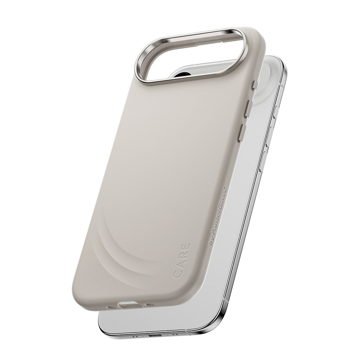 CARE by PanzerGlass® FLOW Case Vanilla m. Haptic Button & MagSafe iPhone Air