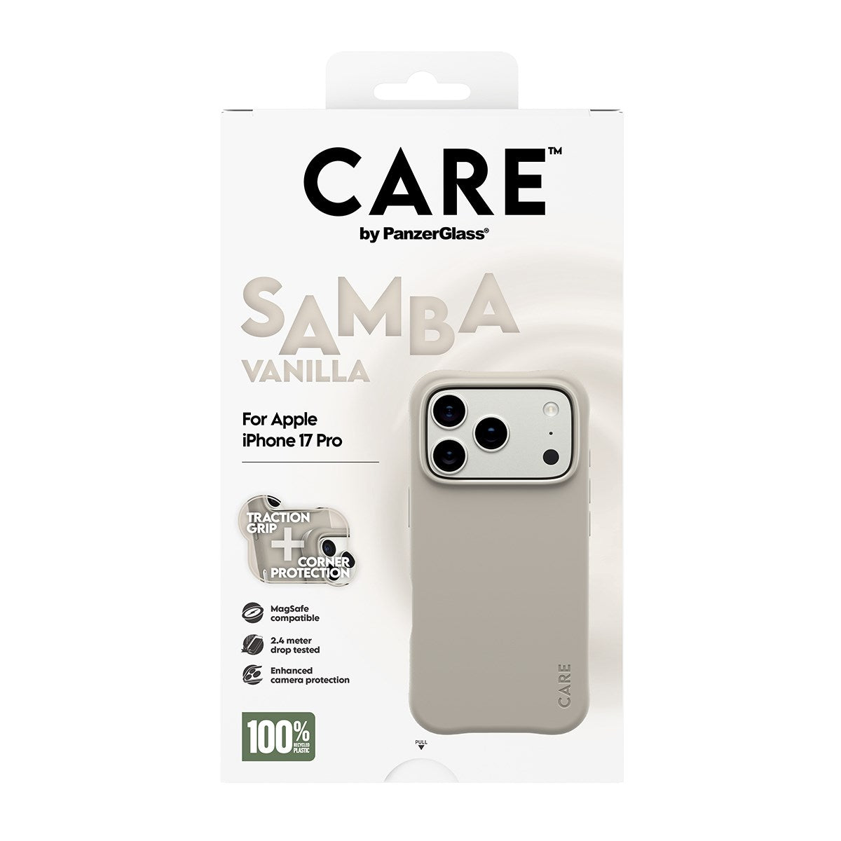 CARE by PanzerGlass® Samba Case Vanilla m. MagSafe iPhone 17 Pro