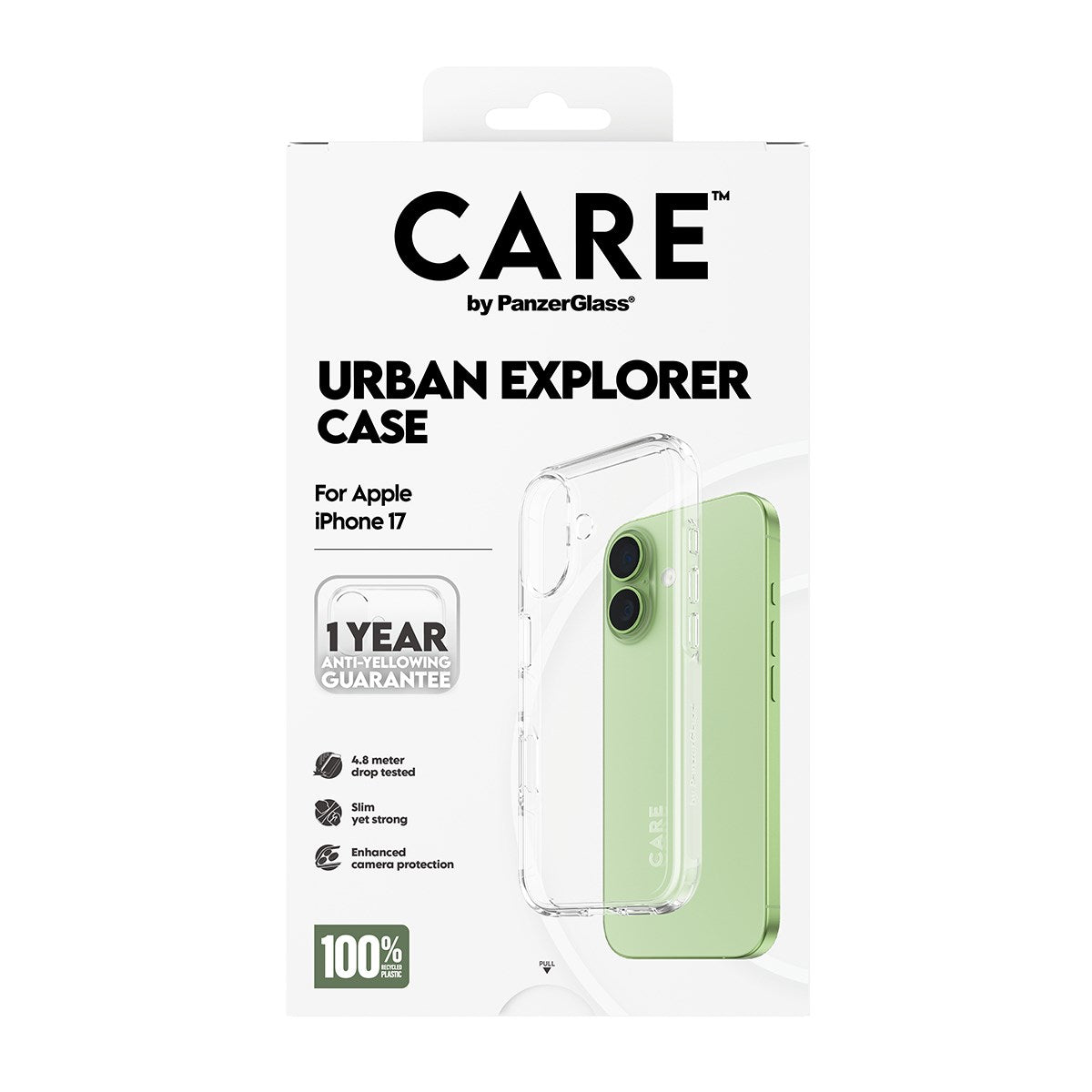 CARE by PanzerGlass® Urban Explorer Case Transparent iPhone 17