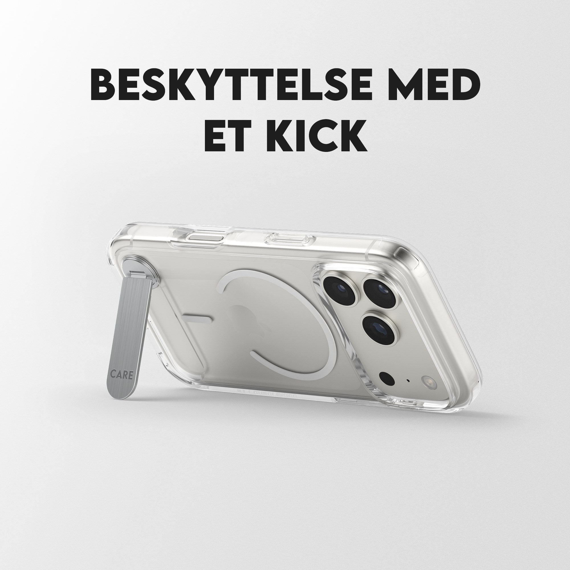 CARE™ by PanzerGlass® Case Transparent m. Kickstand & MagSafe iPhone 17 Pro