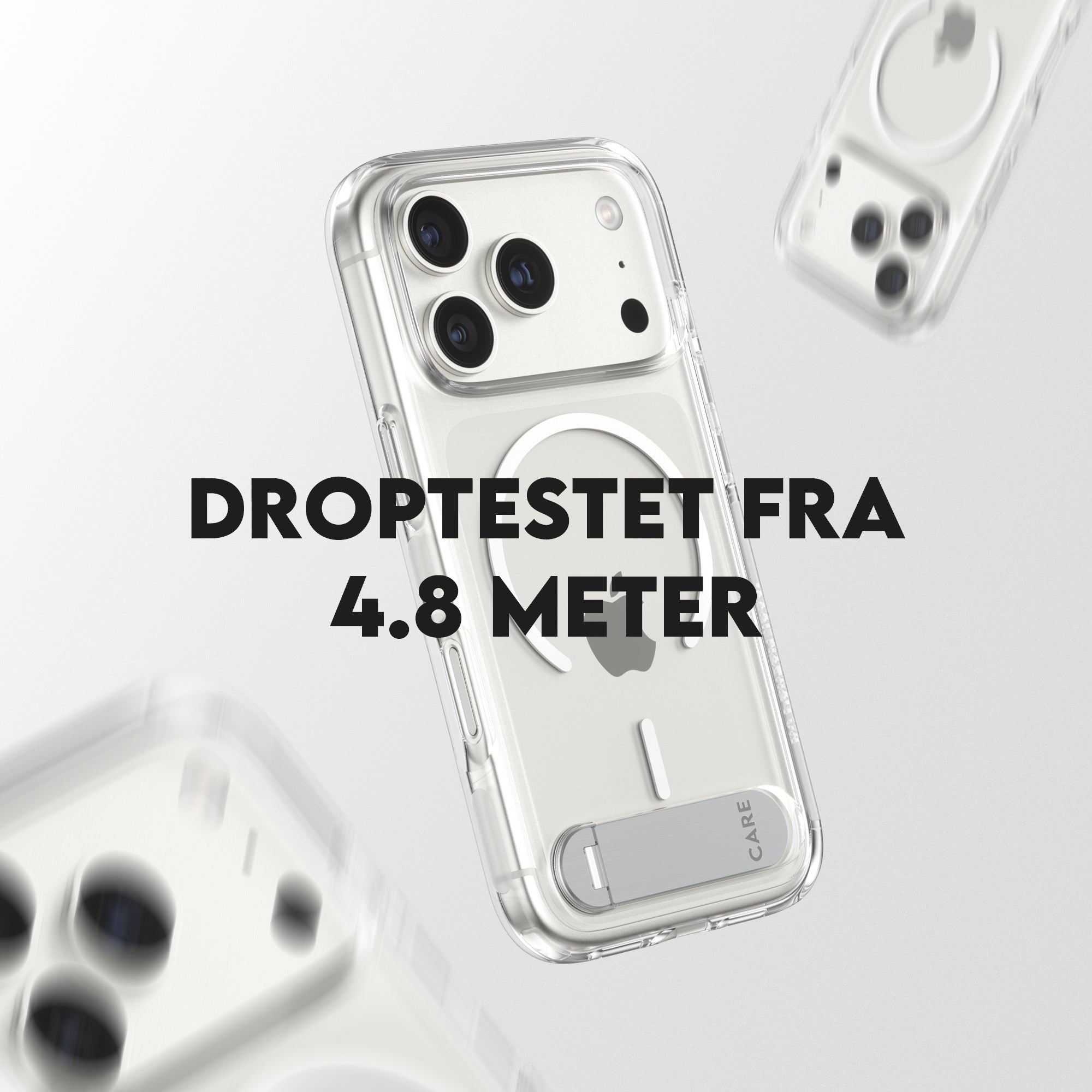 CARE™ by PanzerGlass® Case Transparent m. Kickstand & MagSafe iPhone 17 Pro