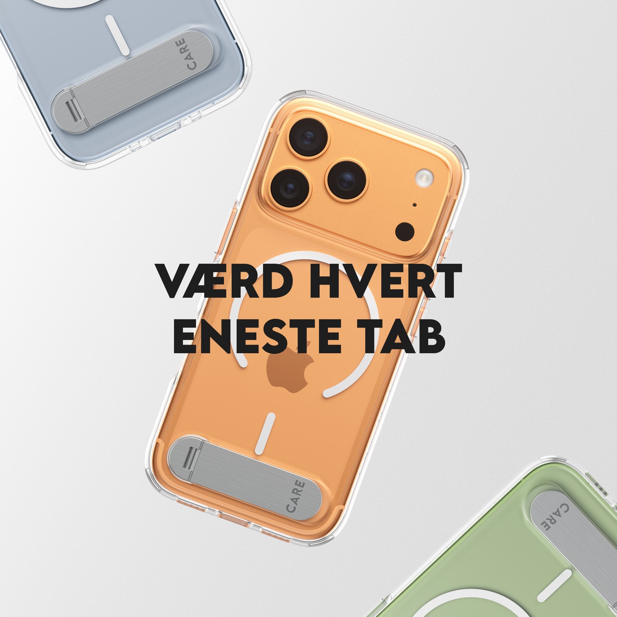 CARE™ by PanzerGlass® Case Transparent m. Kickstand & MagSafe iPhone 17 Pro