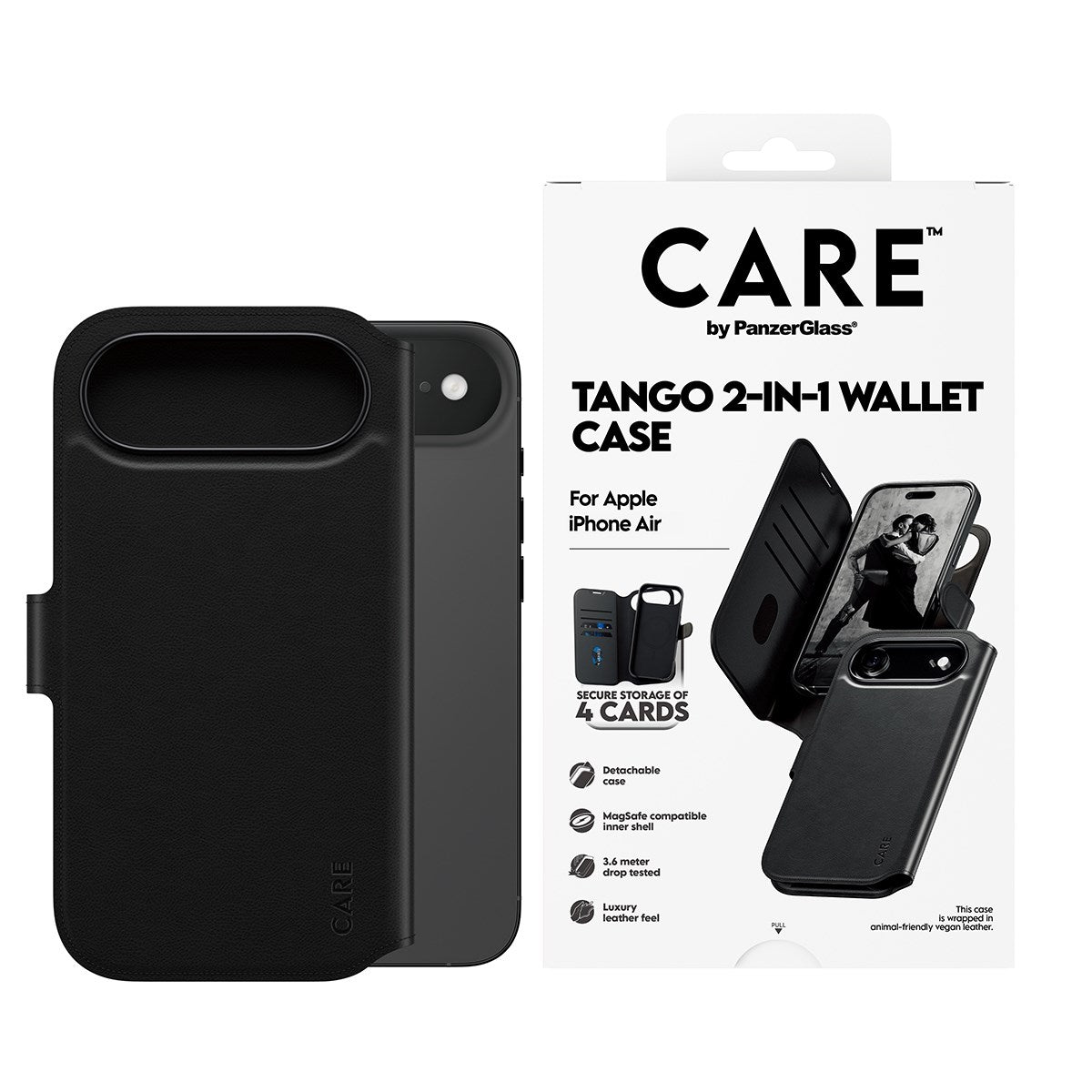 CARE by PanzerGlass® Tango 2-in-1 Wallet Case m. MagSafe iPhone Air