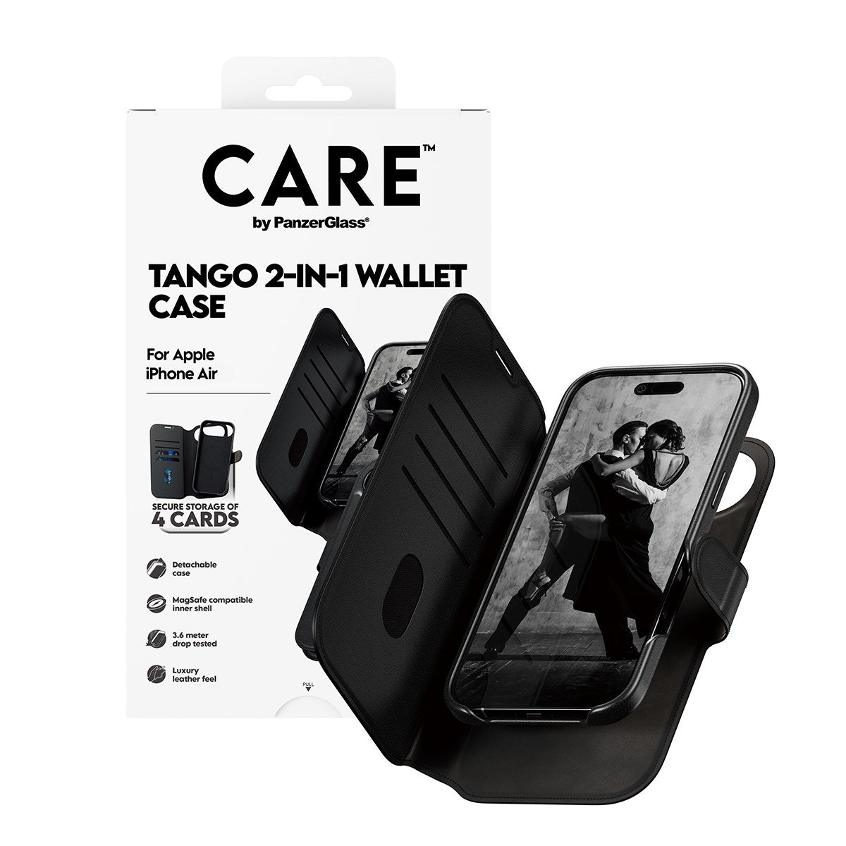 CARE by PanzerGlass® Tango 2-in-1 Wallet Case m. MagSafe iPhone Air