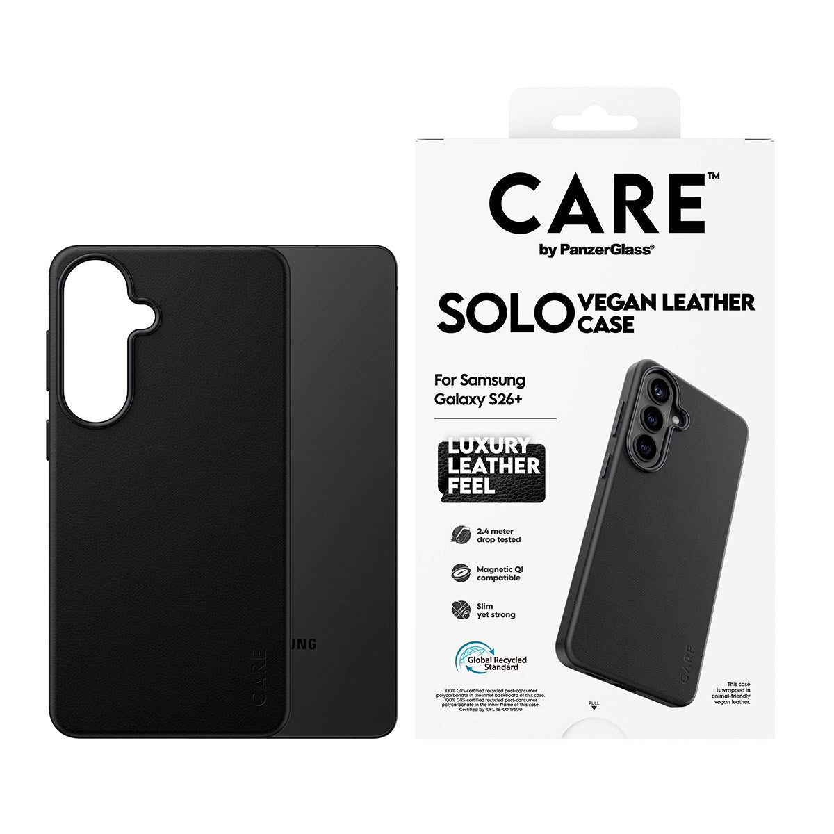 CARE™ by PanzerGlass® Solo Case Sort m. Qi Samsung Galaxy S26+