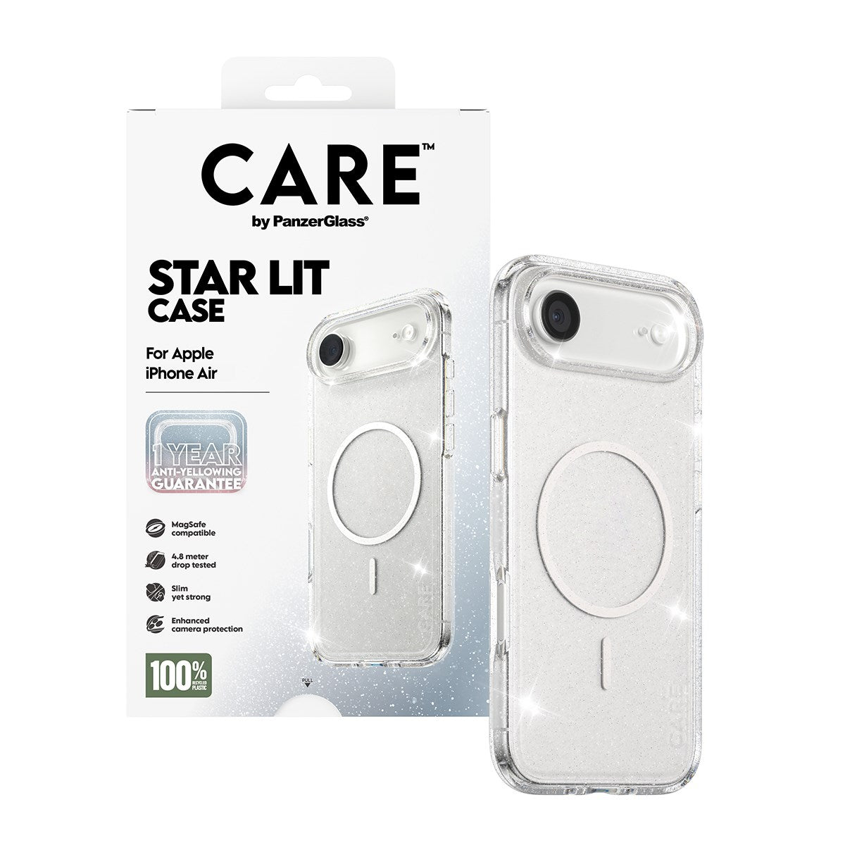 CARE by PanzerGlass® Urban Explorer Case Star Lit m. Hvid MagSafe iPhone Air