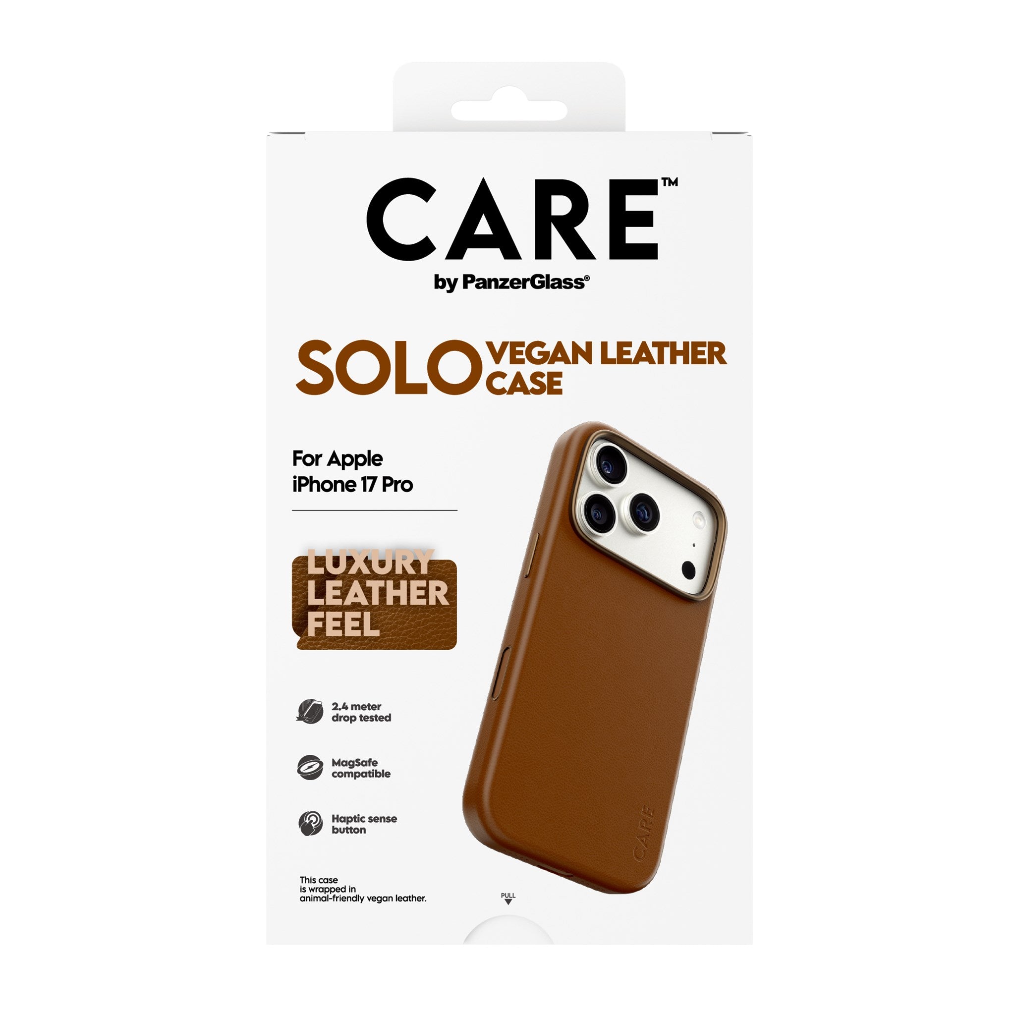 CARE™ by PanzerGlass® Solo Case Brun iPhone 17 Pro