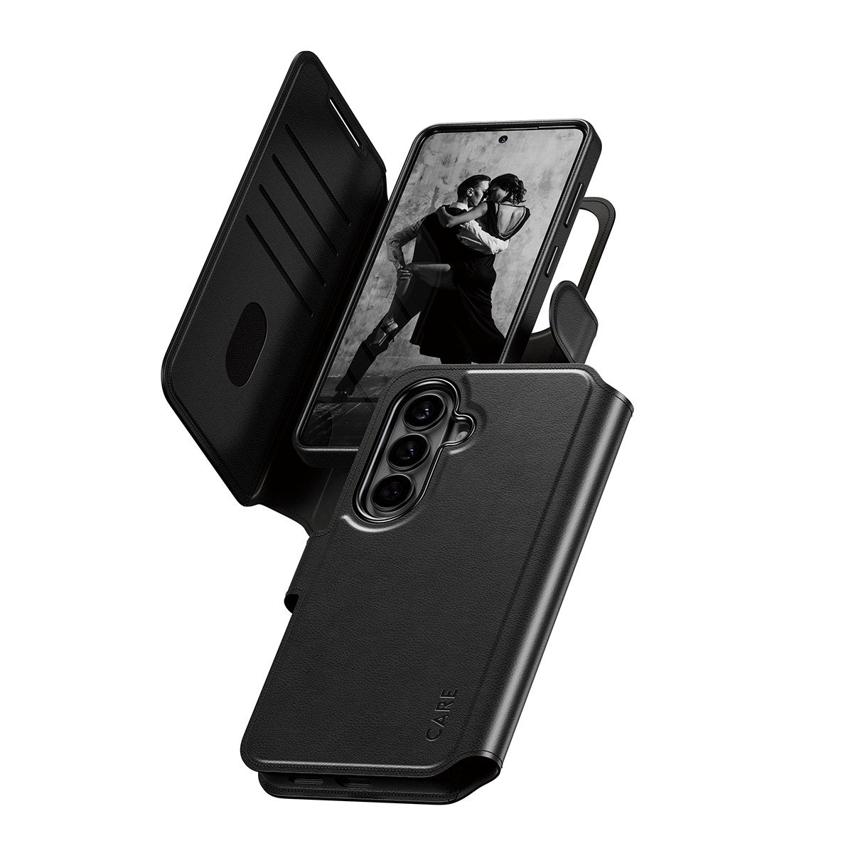 CARE™ by PanzerGlass® Tango 2-in-1 Wallet Case m. Qi Samsung Galaxy S26