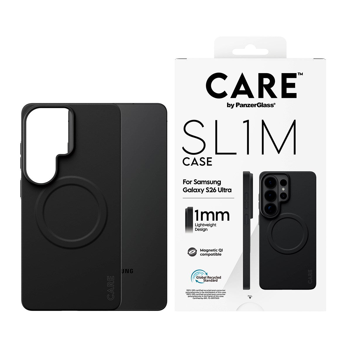 CARE™ by PanzerGlass® SL1M Case Sort m. Qi Samsung Galaxy S26 Ultra