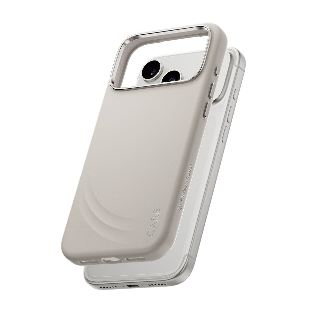 CARE™ by PanzerGlass® Flow Case Vanilla m. Haptic Button & MagSafe iPhone 17 Pro Max