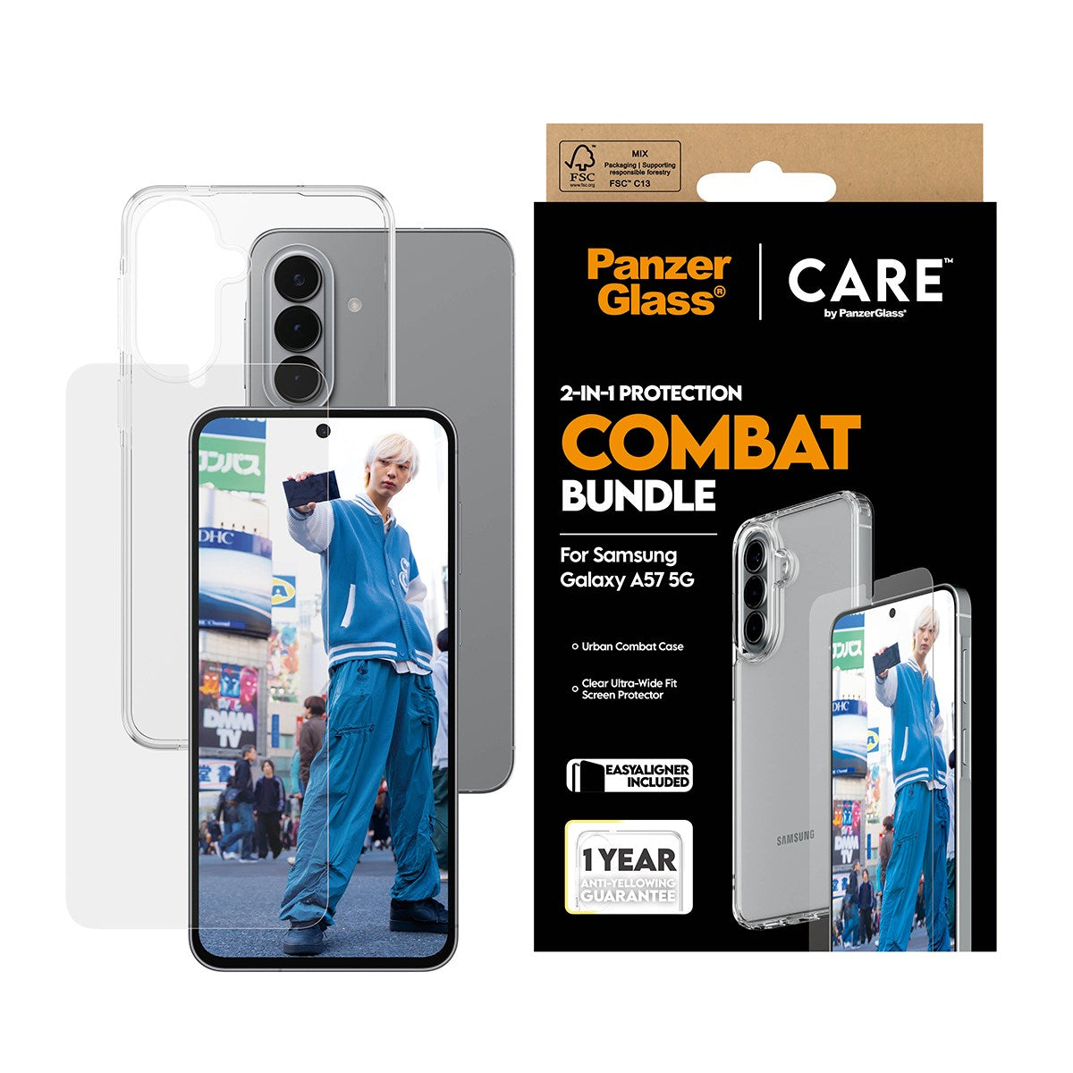 PanzerGlass® | CARE™ by PanzerGlass® 2-i-1 Combat Pakke Samsung Galaxy A57