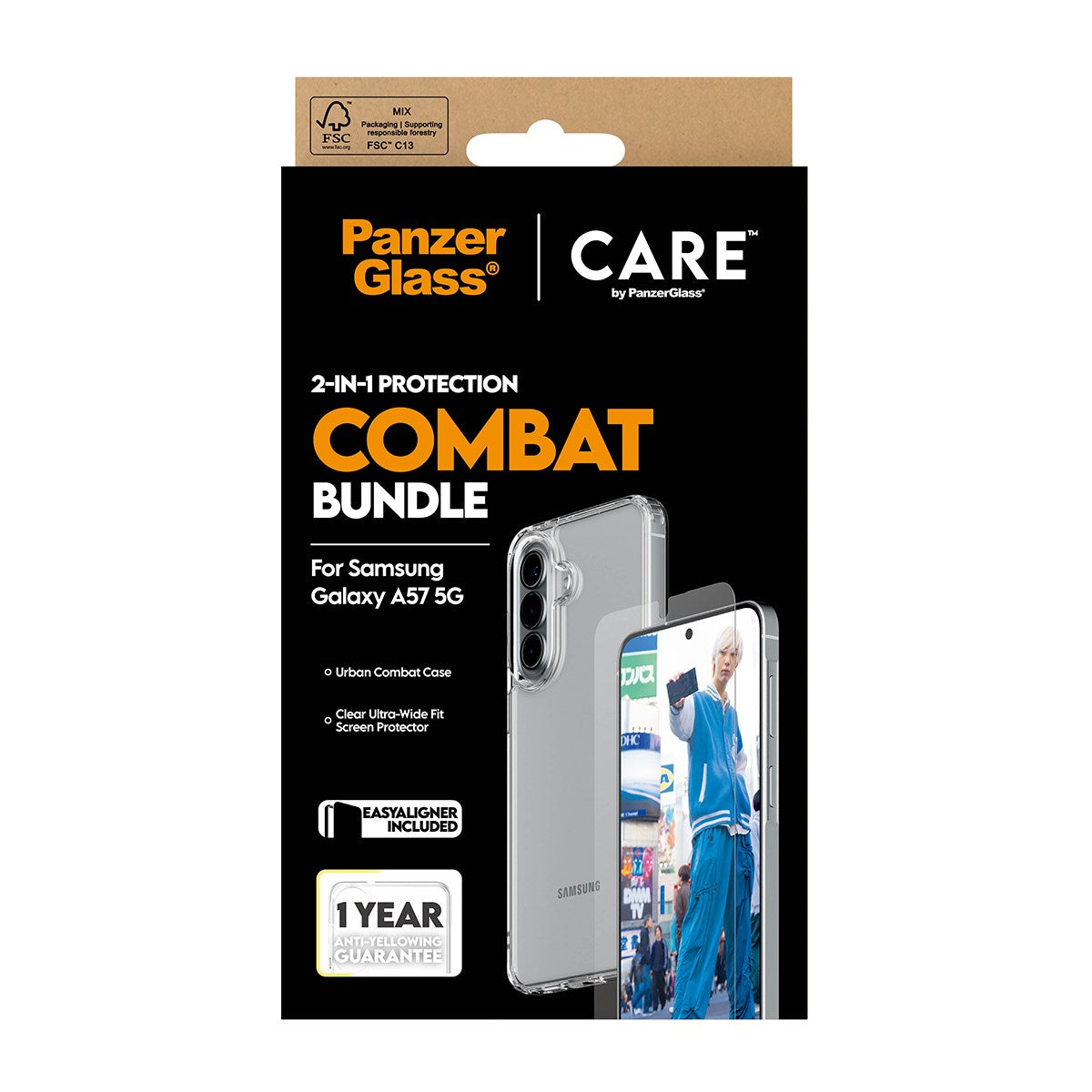 PanzerGlass® | CARE™ by PanzerGlass® 2-i-1 Combat Pakke Samsung Galaxy A57