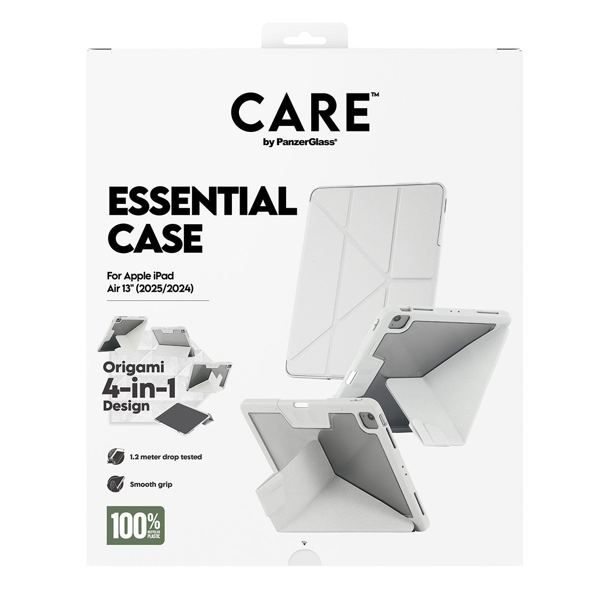CARE by PanzerGlass® TPU Essential Case Lysegrå iPad Air 13