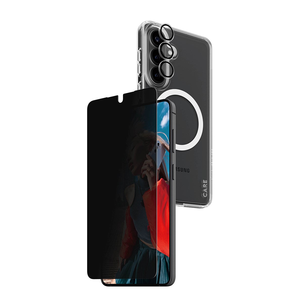 PanzerGlass® | CARE™ by PanzerGlass® Privacy 3-in-1 Pakke Samsung Galaxy S26+