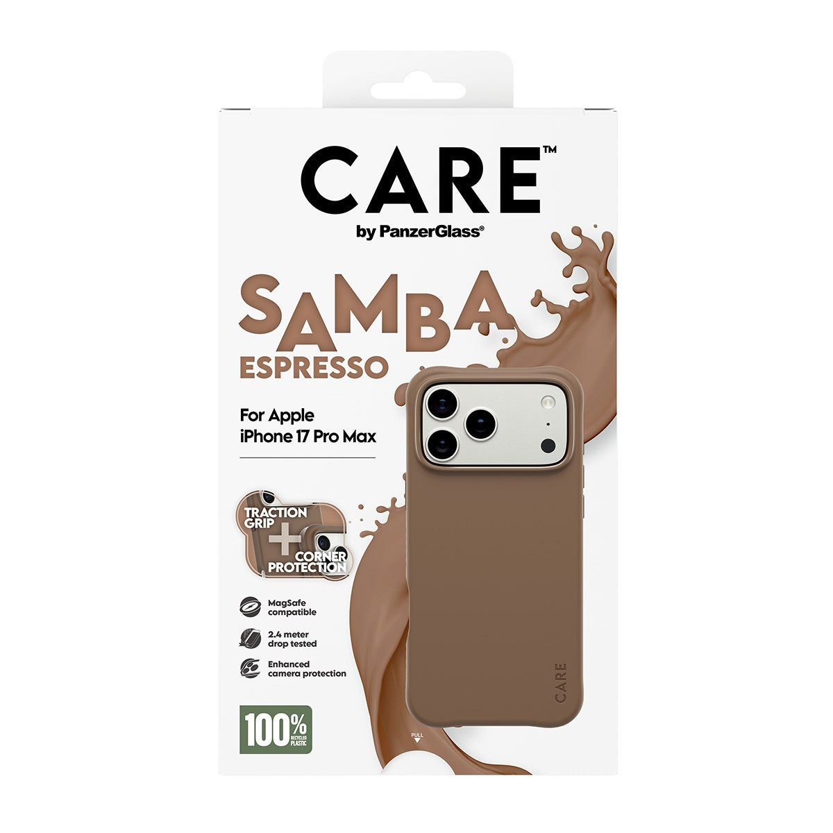 CARE™ by PanzerGlass® Samba Case Espresso m. MagSafe iPhone 17 Pro Max