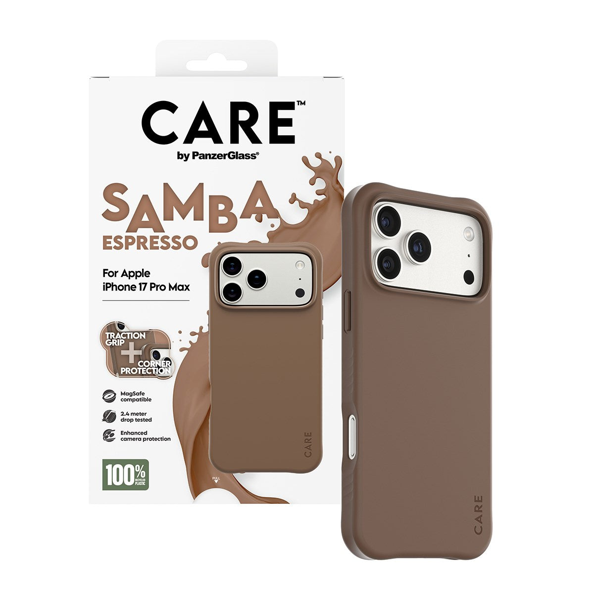 CARE™ by PanzerGlass® Samba Case Espresso m. MagSafe iPhone 17 Pro Max