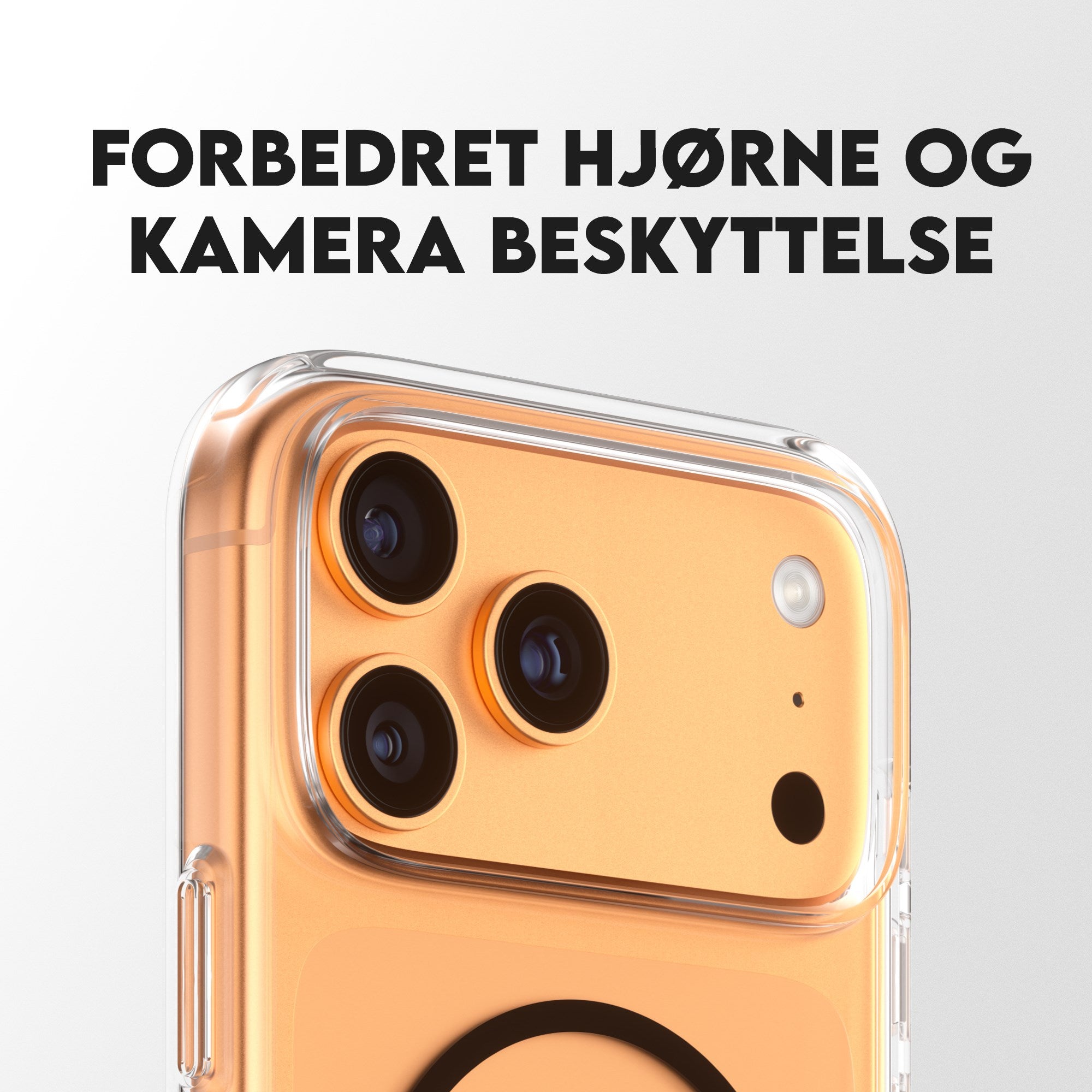 CARE™ by PanzerGlass® Urban Explorer Case Transparent m. Sort MagSafe iPhone 17 Pro Max