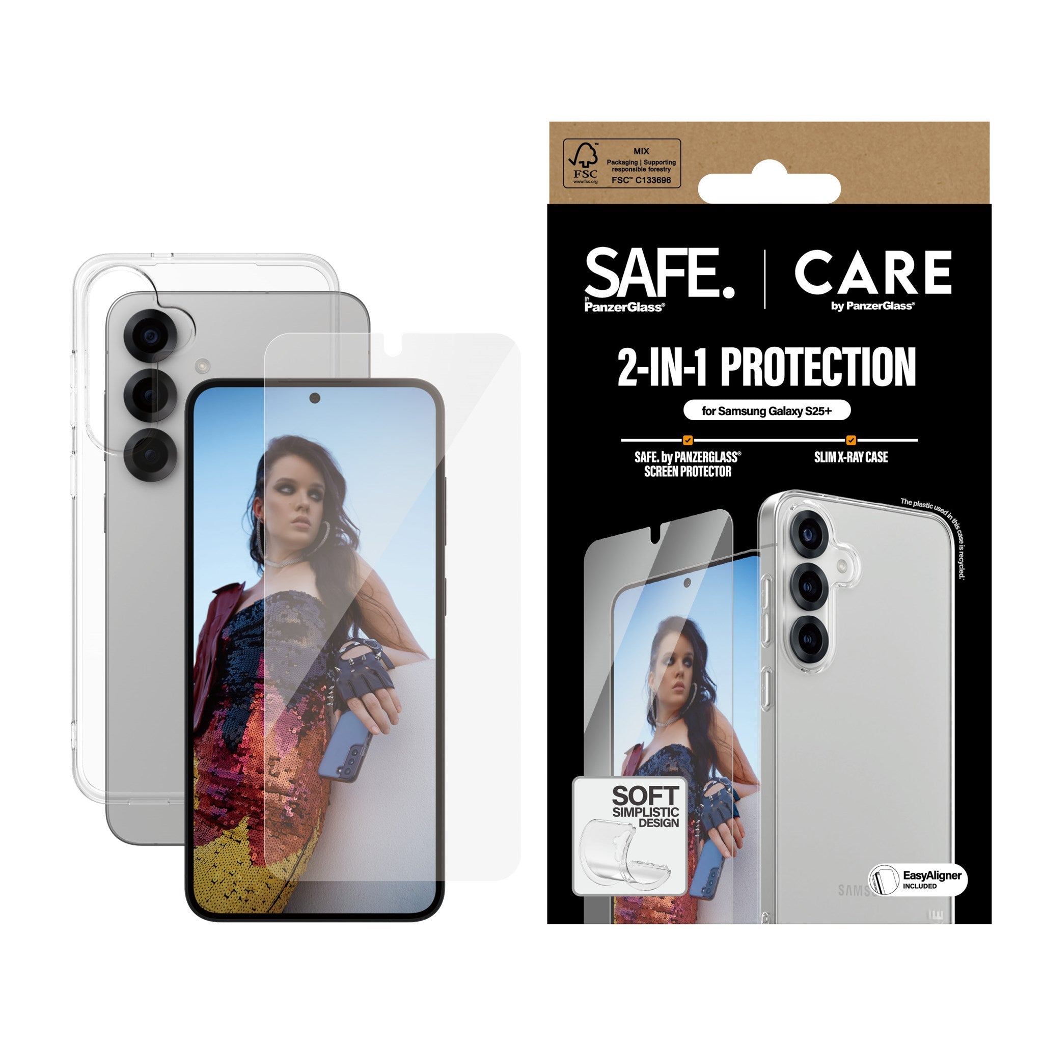 CARE by PanzerGlass® 2-in-1 Pakke Samsung Galaxy S25+