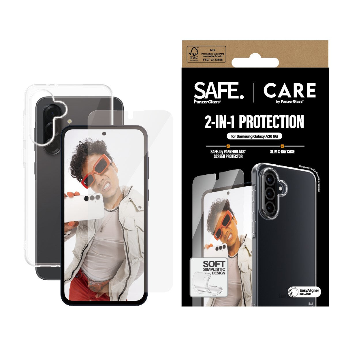 CARE by PanzerGlass® 2-in-1 Pakke Samsung Galaxy A36 5G