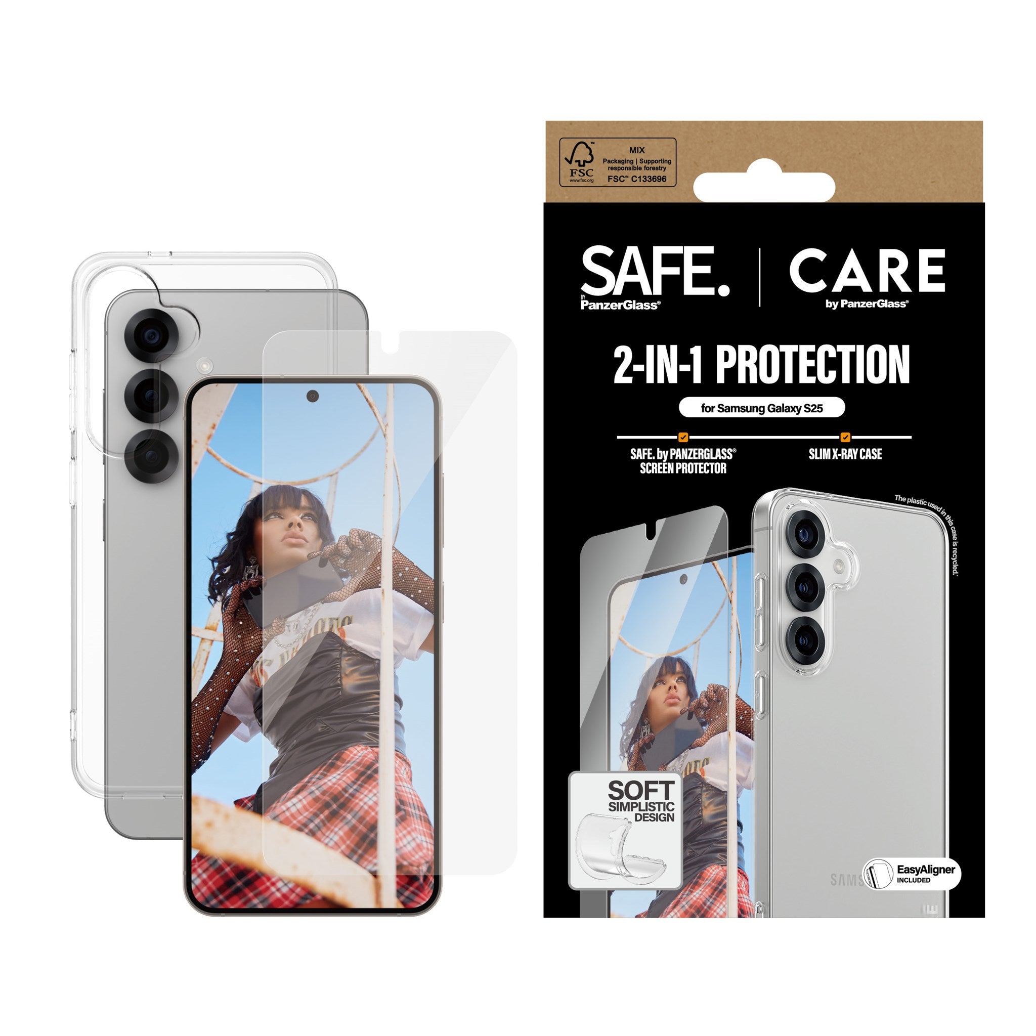 CARE by PanzerGlass® 2-in-1 Pakke Samsung Galaxy S25
