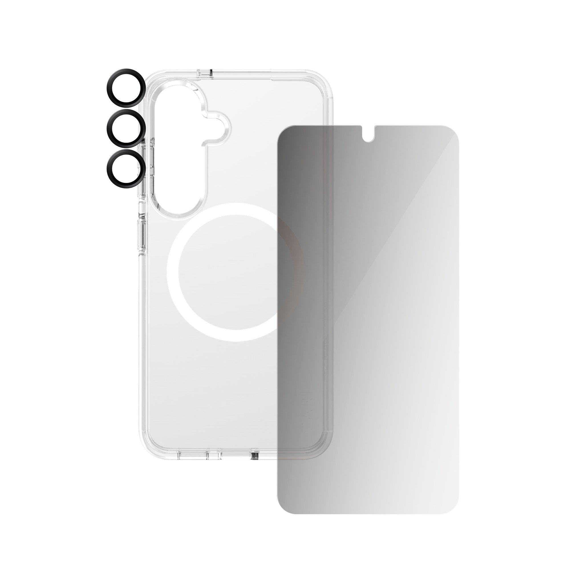 PanzerGlass® | CARE by PanzerGlass® Urban Combat 3-in-1 Privacy Pakke Samsung Galaxy S25