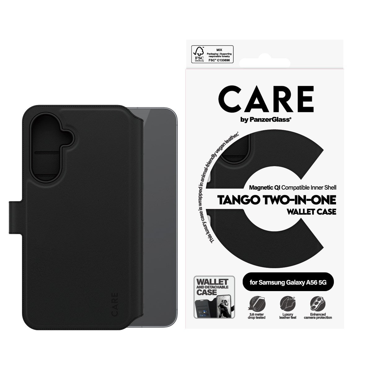 CARE™ by PanzerGlass® Tango 2-in-1 Wallet Case Samsung Galaxy A56 5G