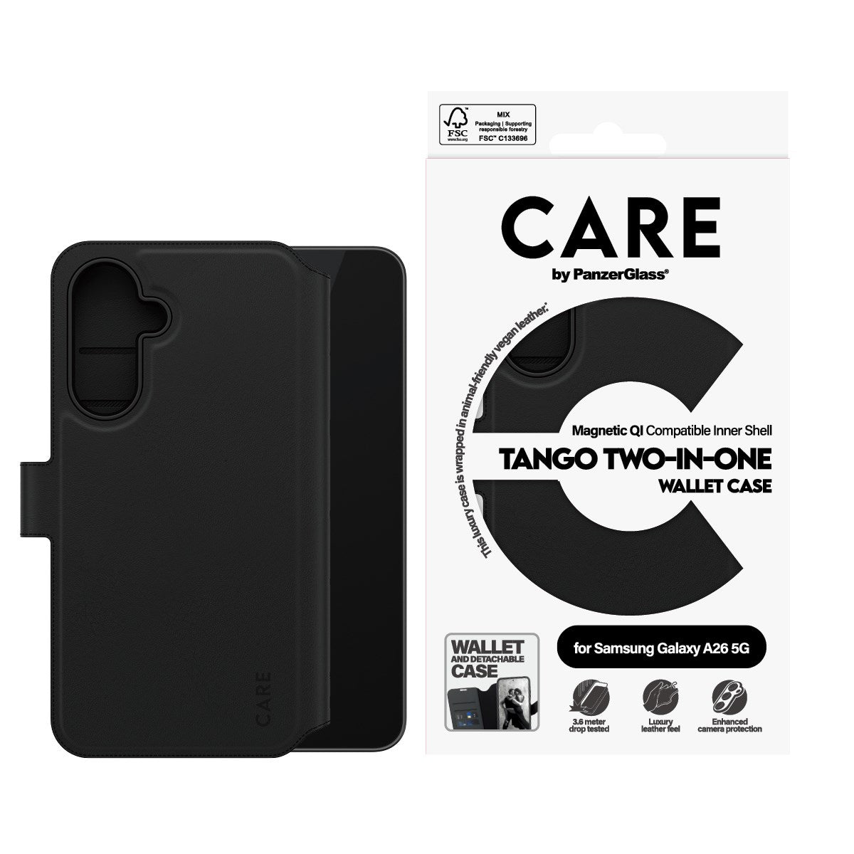 CARE by PanzerGlass® Tango Two-in-One Wallet Case Samsung Galaxy A26 5G