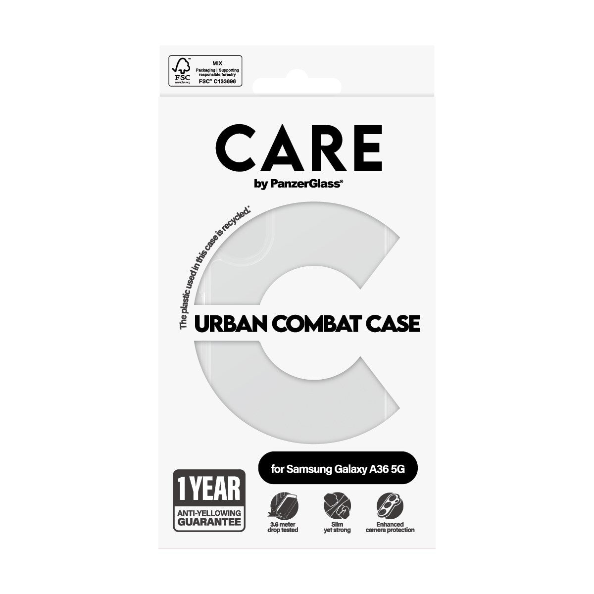 CARE™ by PanzerGlass® Urban Combat Case Transparent Samsung Galaxy A36 5G