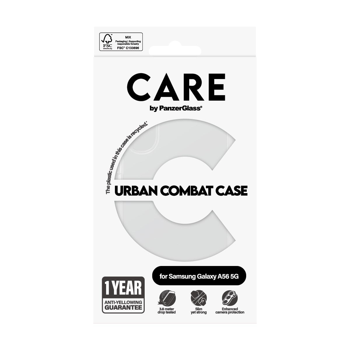 CARE™ by PanzerGlass® Urban Combat Case Transparent Samsung Galaxy A56 5G