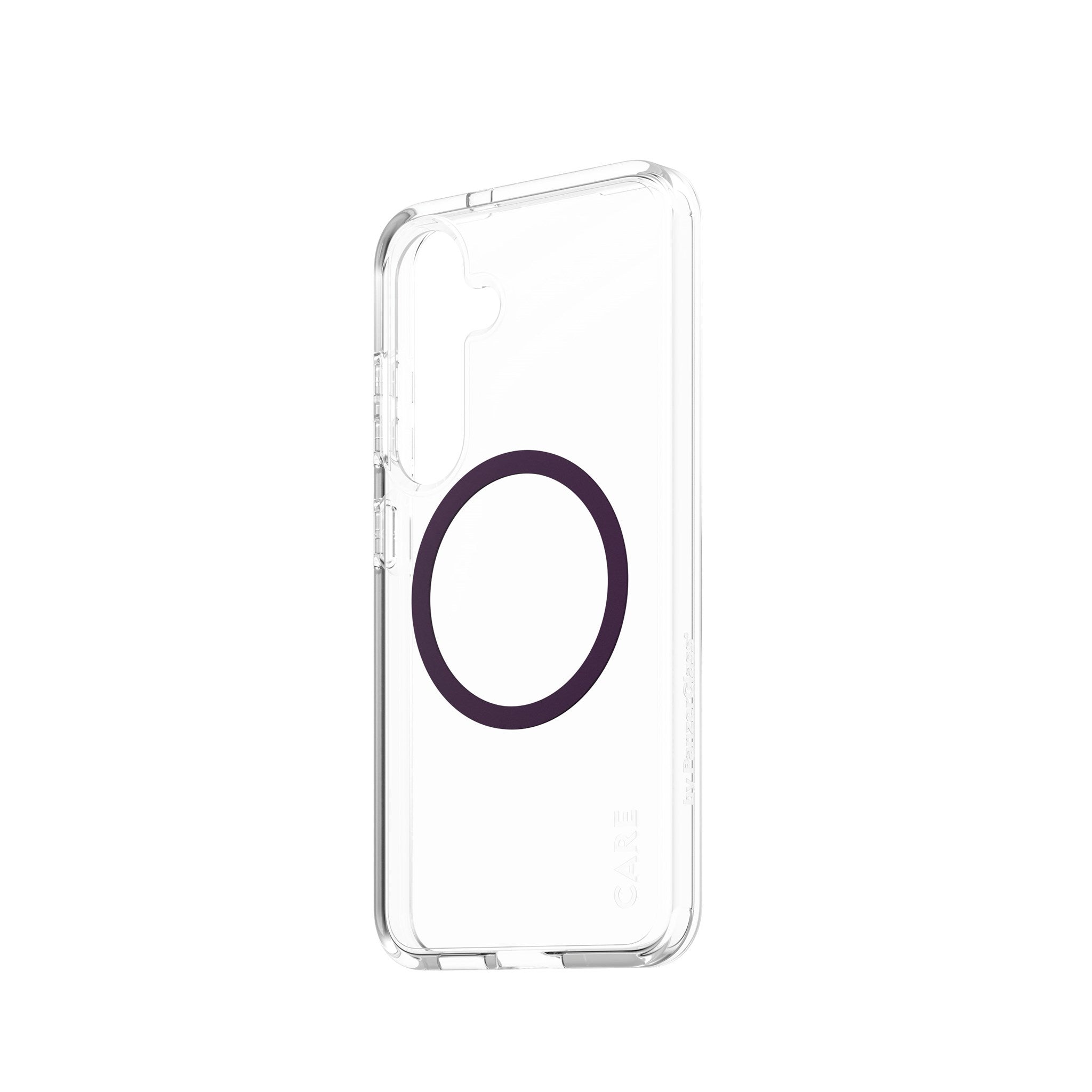 CARE by PanzerGlass® Urban Combat Case Transparent m. Plum Purple Qi Compatible Samsung Galaxy S25