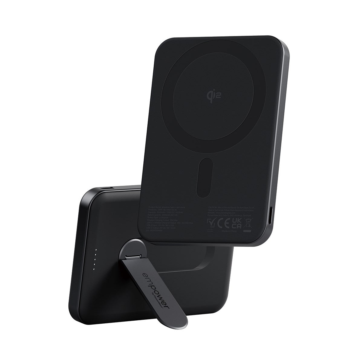 empower by PanzerGlass® empower Bank m. Spin Stand | 5000mAh | Space Black