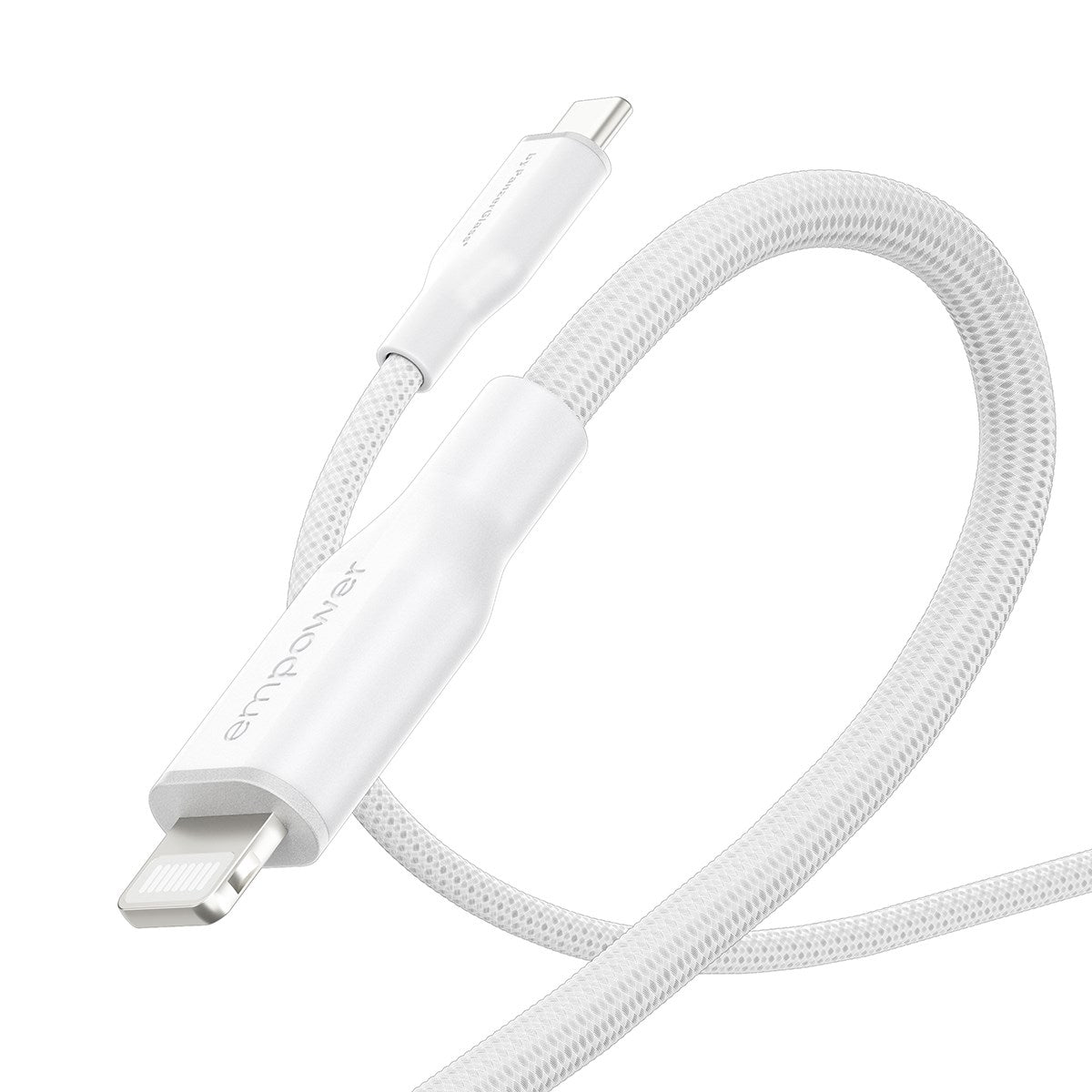 empower by PanzerGlass® Racing 60W USB-C to Lightning Kabel | USB 2.0 | 1.2M | Silver White