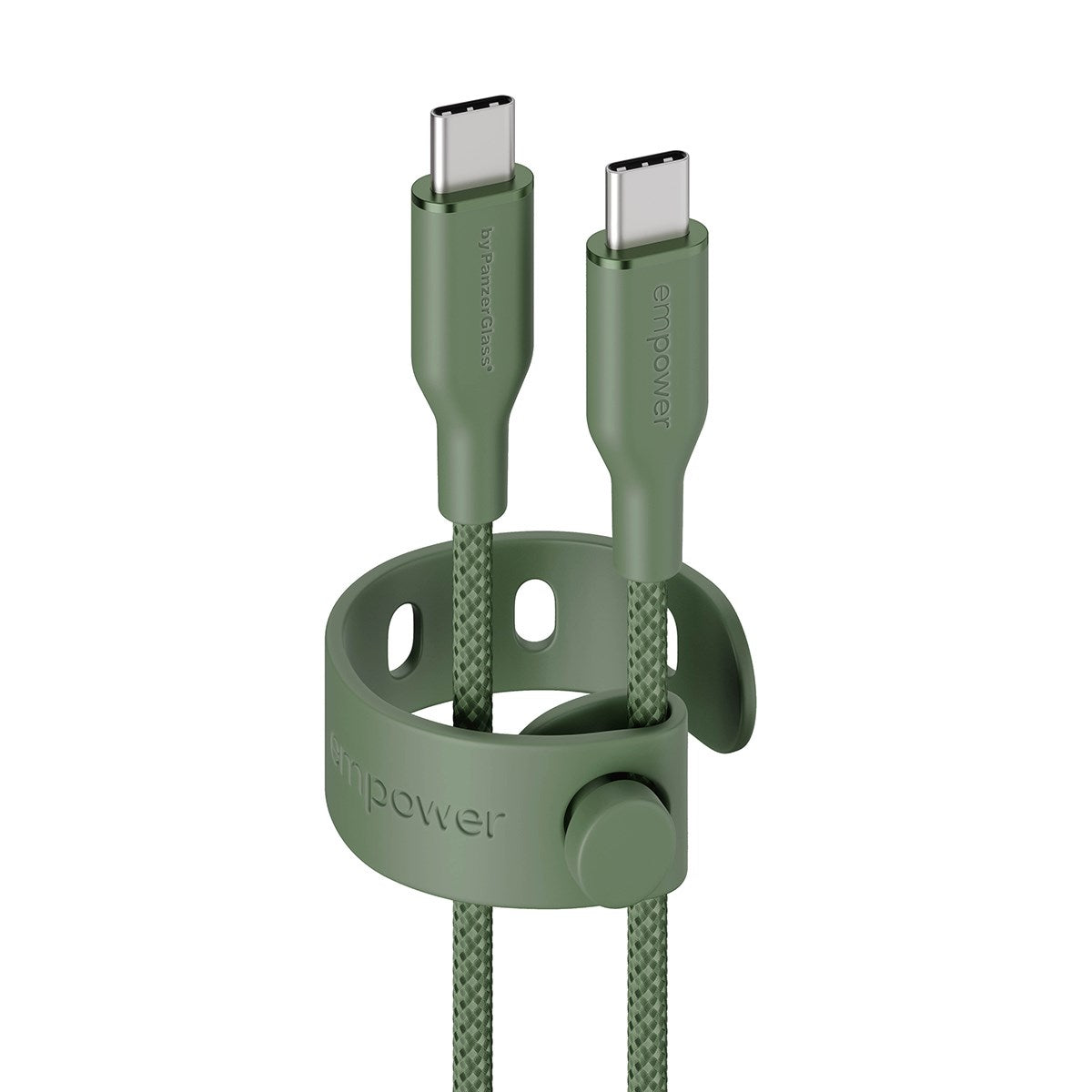 empower™ by PanzerGlass® Racing 60W USB-C to USB-C Kabel | USB 2.0 | 2M | Sage