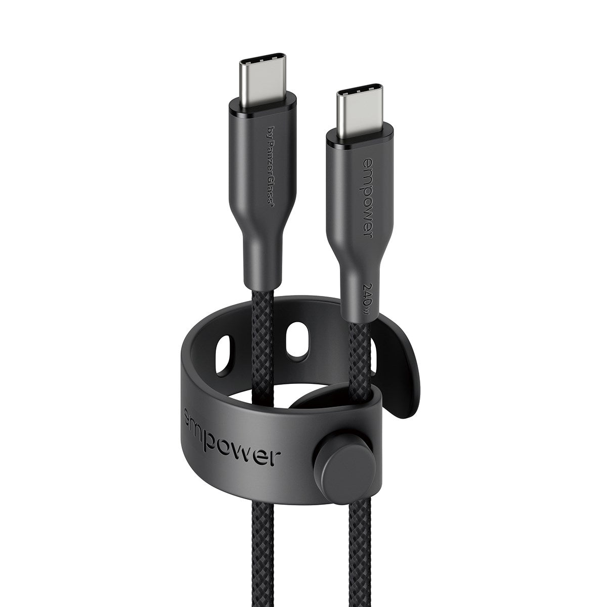 empower by PanzerGlass® Racing 240W USB-C to USB-C Kabel | USB 2.0 | 1.2M | Space Black