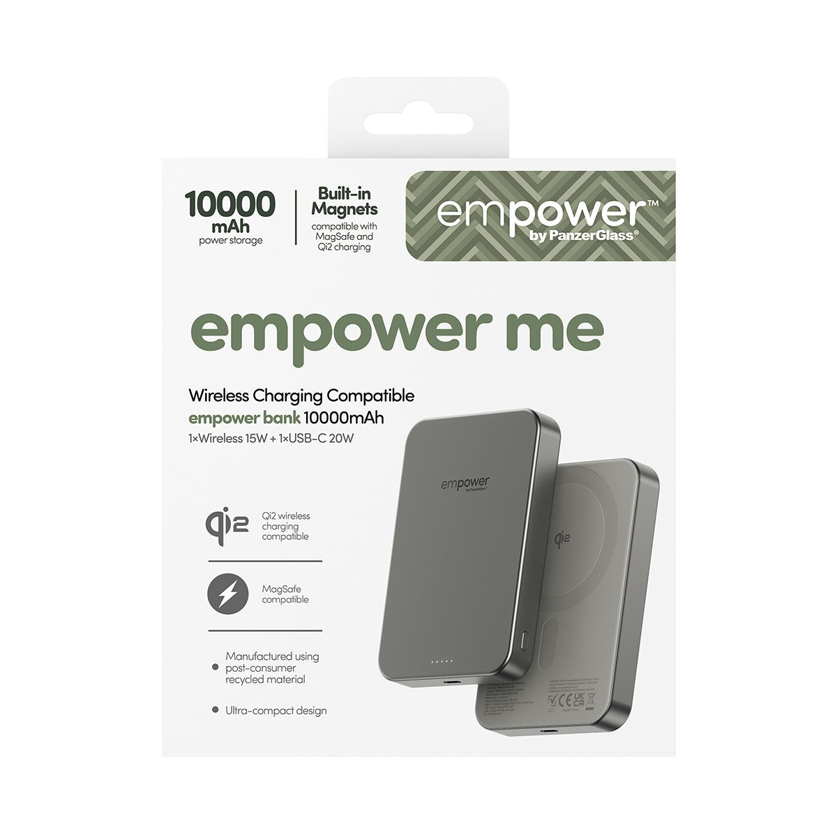 empower by PanzerGlass® empower Bank | 10000mAh | Titanium