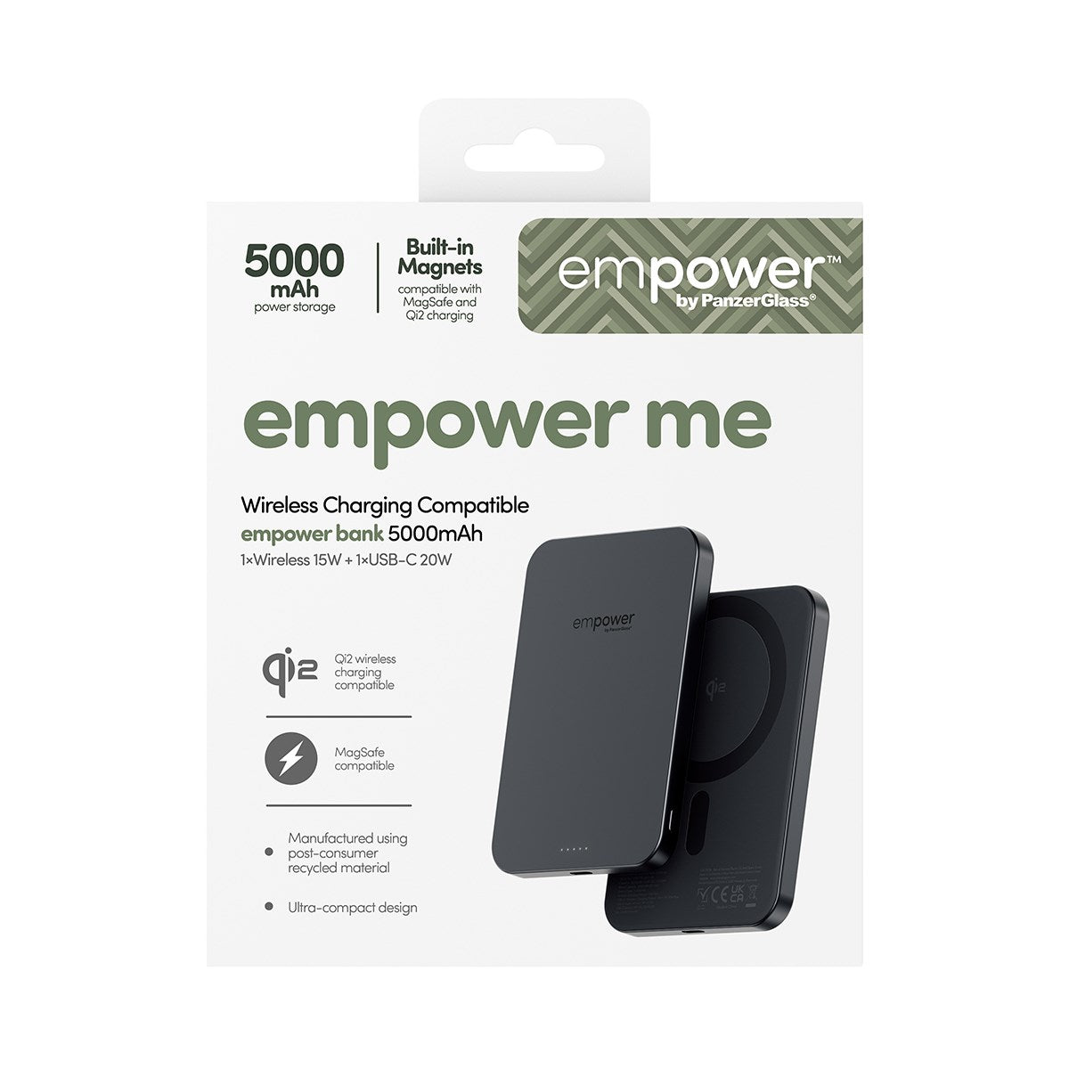 empower by PanzerGlass® empower Bank | 5000mAh | Space Black