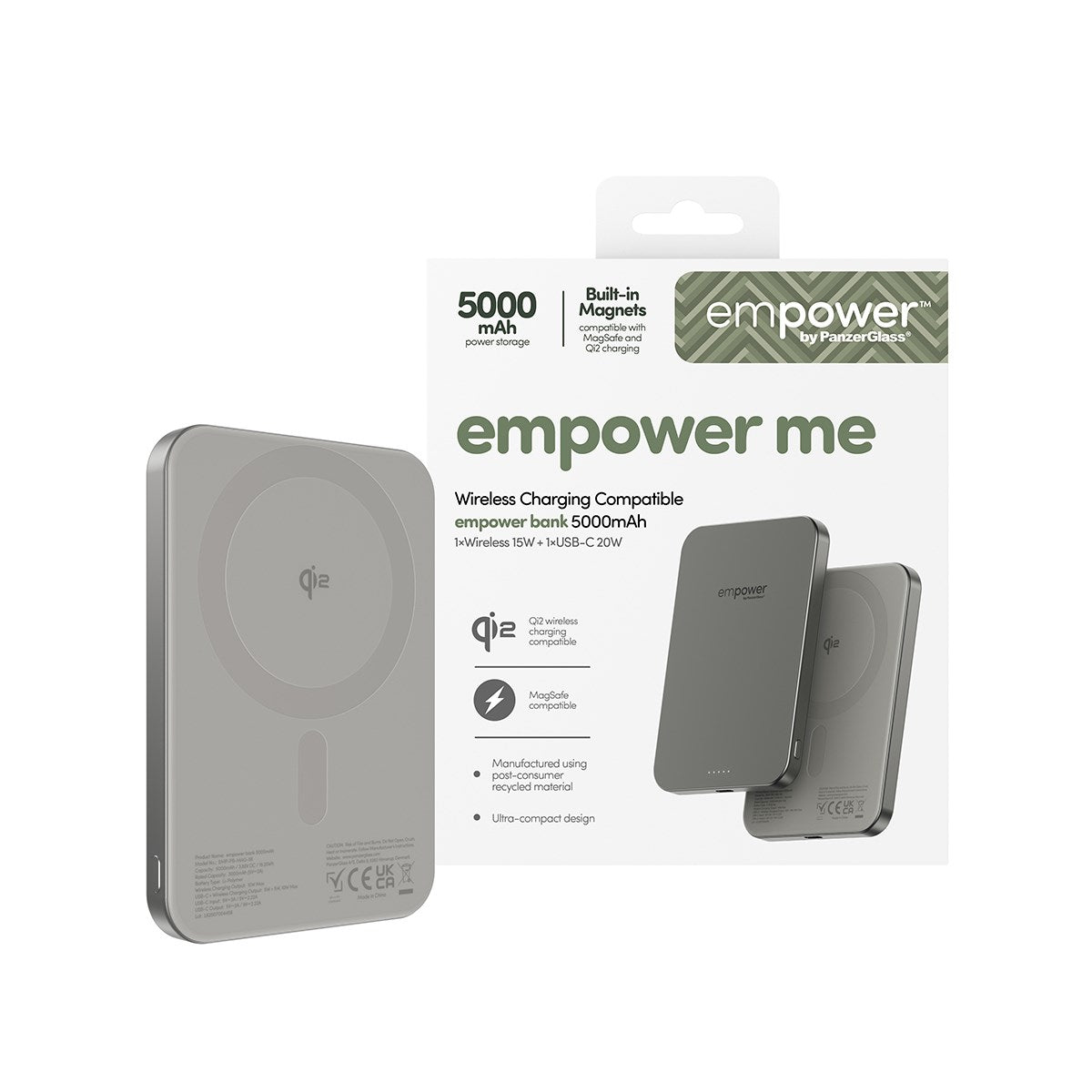 empower by PanzerGlass® empower Bank | 5000mAh | Titanium
