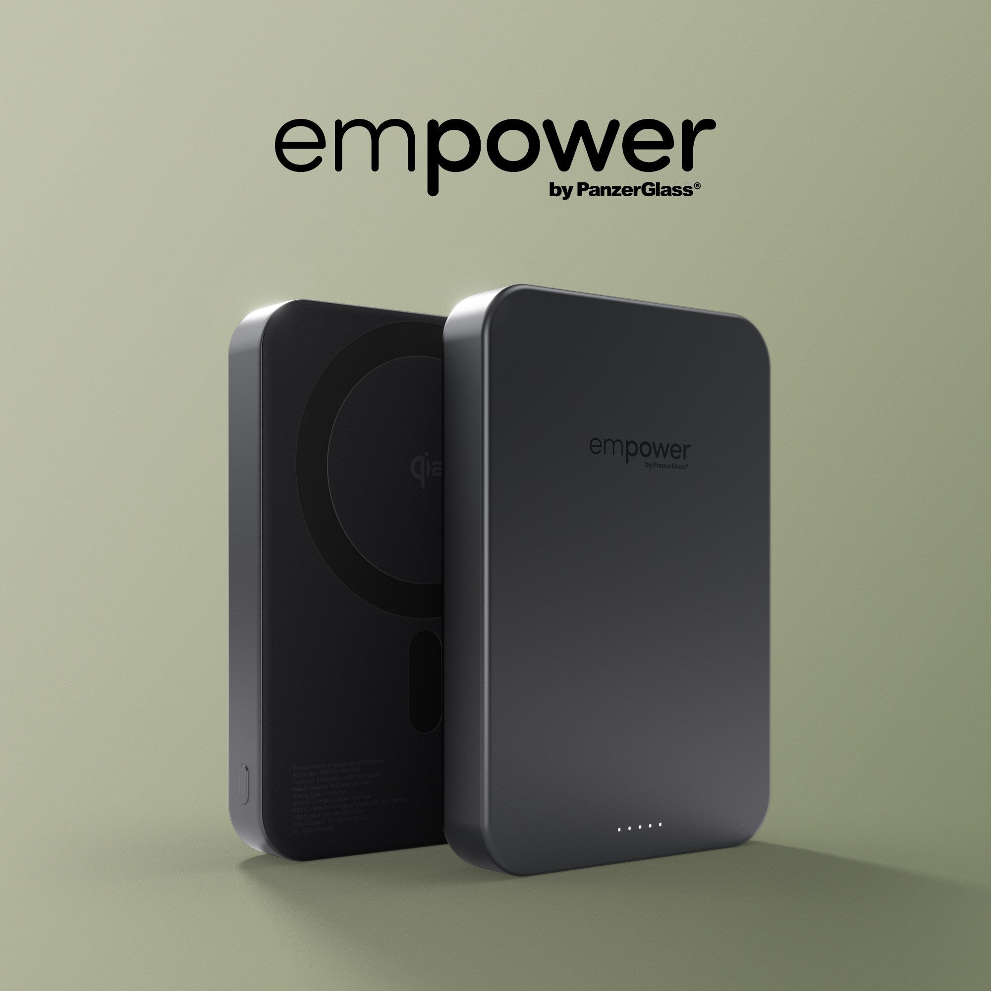 empower™ by PanzerGlass® empower™ Bank | 10000mAh | Space Black
