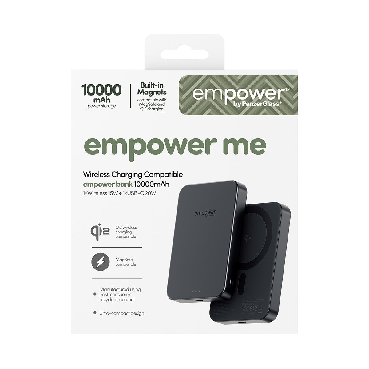 empower by PanzerGlass® empower Bank | 10000mAh | Space Black