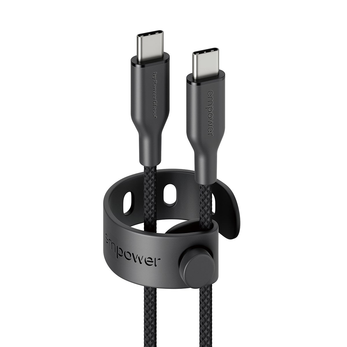empower by PanzerGlass® Racing 60W USB-C to USB-C Kabel | USB 2.0 | 1.2M | Space Black