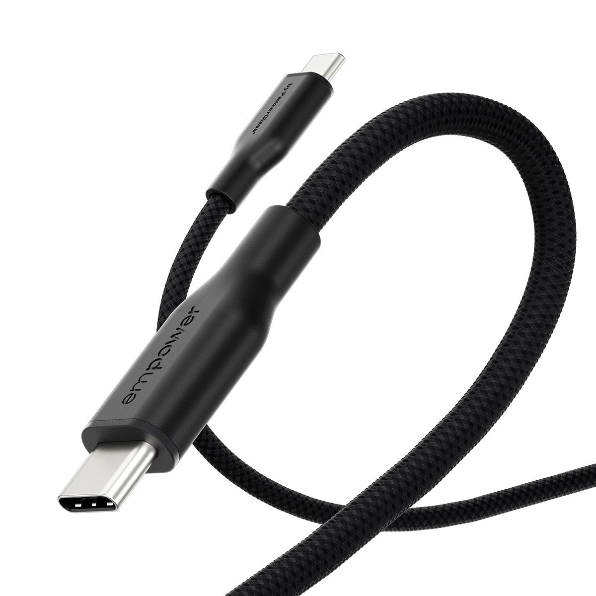 empower by PanzerGlass® Racing 60W USB-C to USB-C Kabel | USB 2.0 | 2M | Space Black