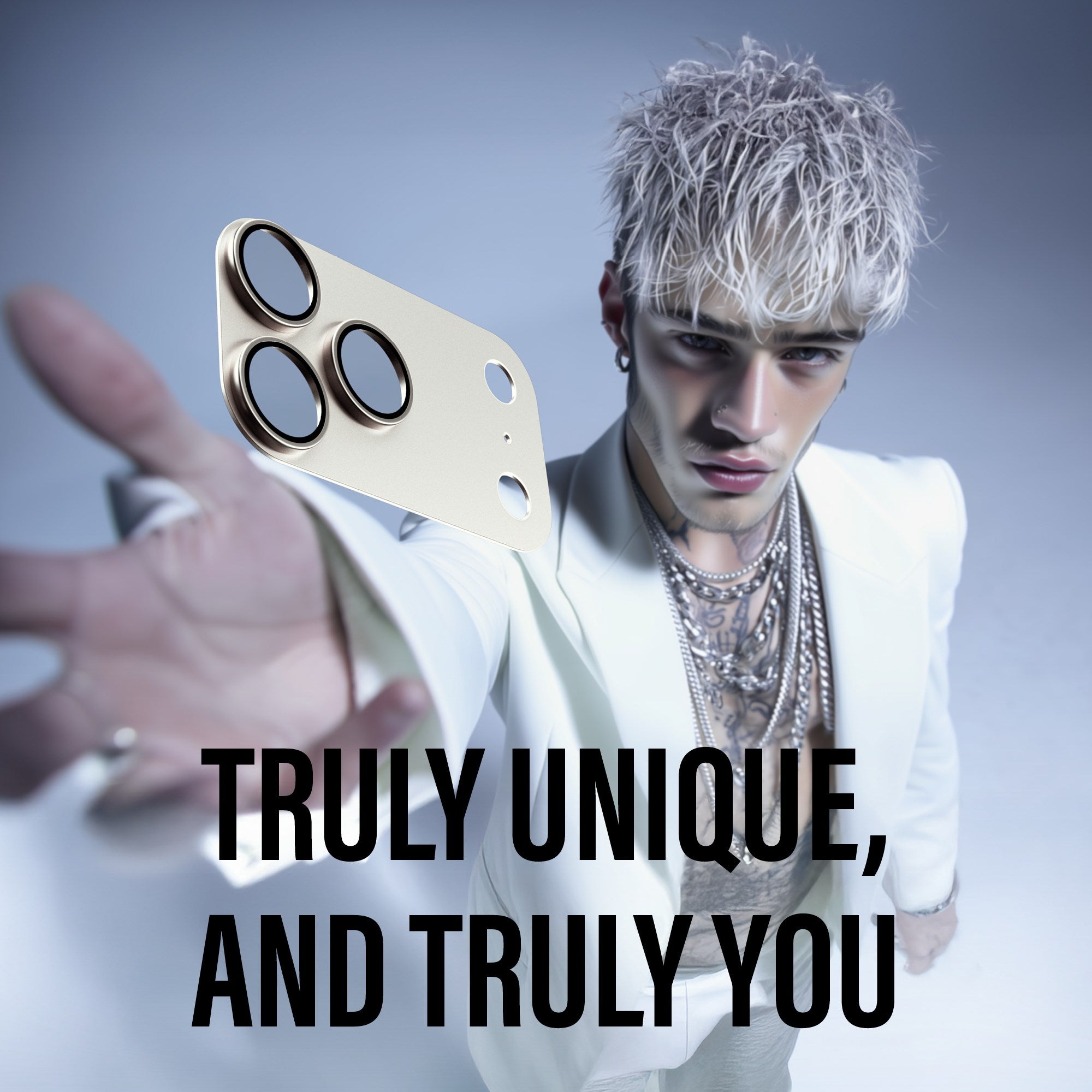 PanzerGlass® Fender Kamerabeskytter Sølv iPhone 17 Pro Max