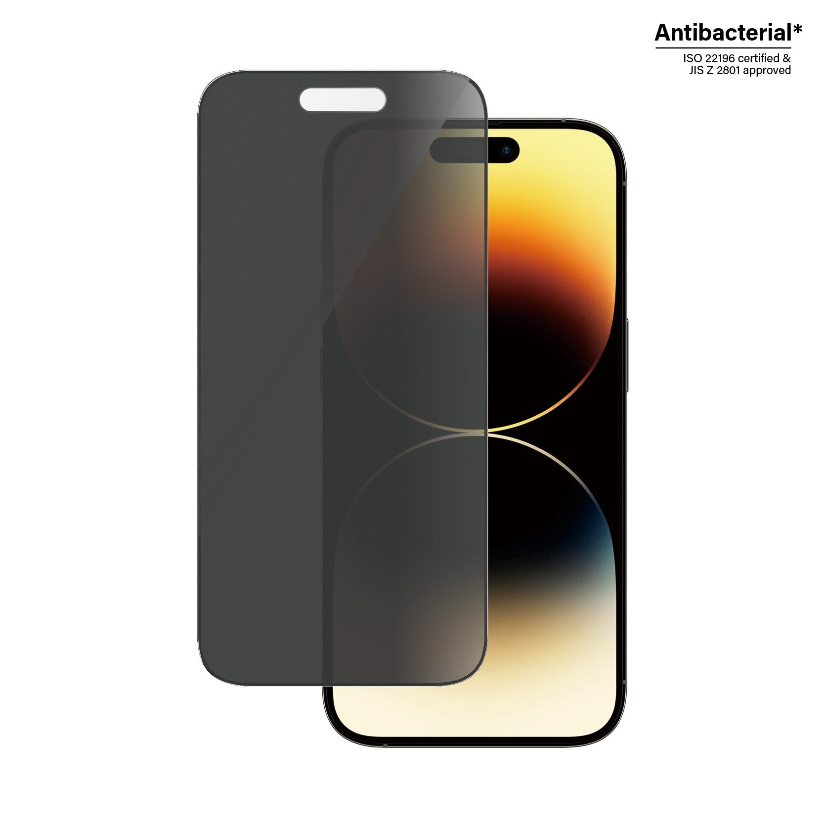 PanzerGlass® Privacy Skærmbeskyttelse iPhone 14 Pro | Ultra-Wide Fit m. EasyAligner