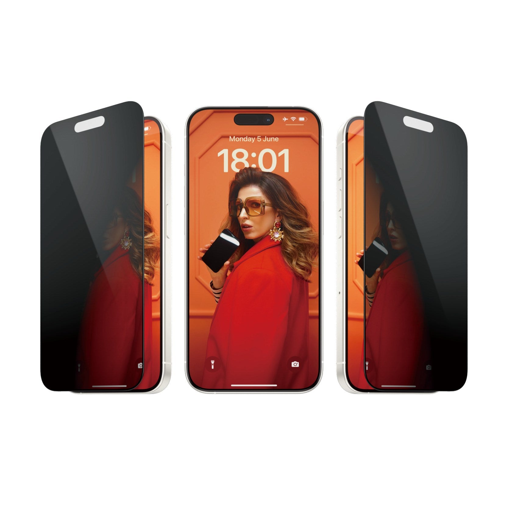 PanzerGlass® Privacy Skærmbeskyttelse iPhone 15 Pro | Ultra-Wide Fit m. EasyAligner