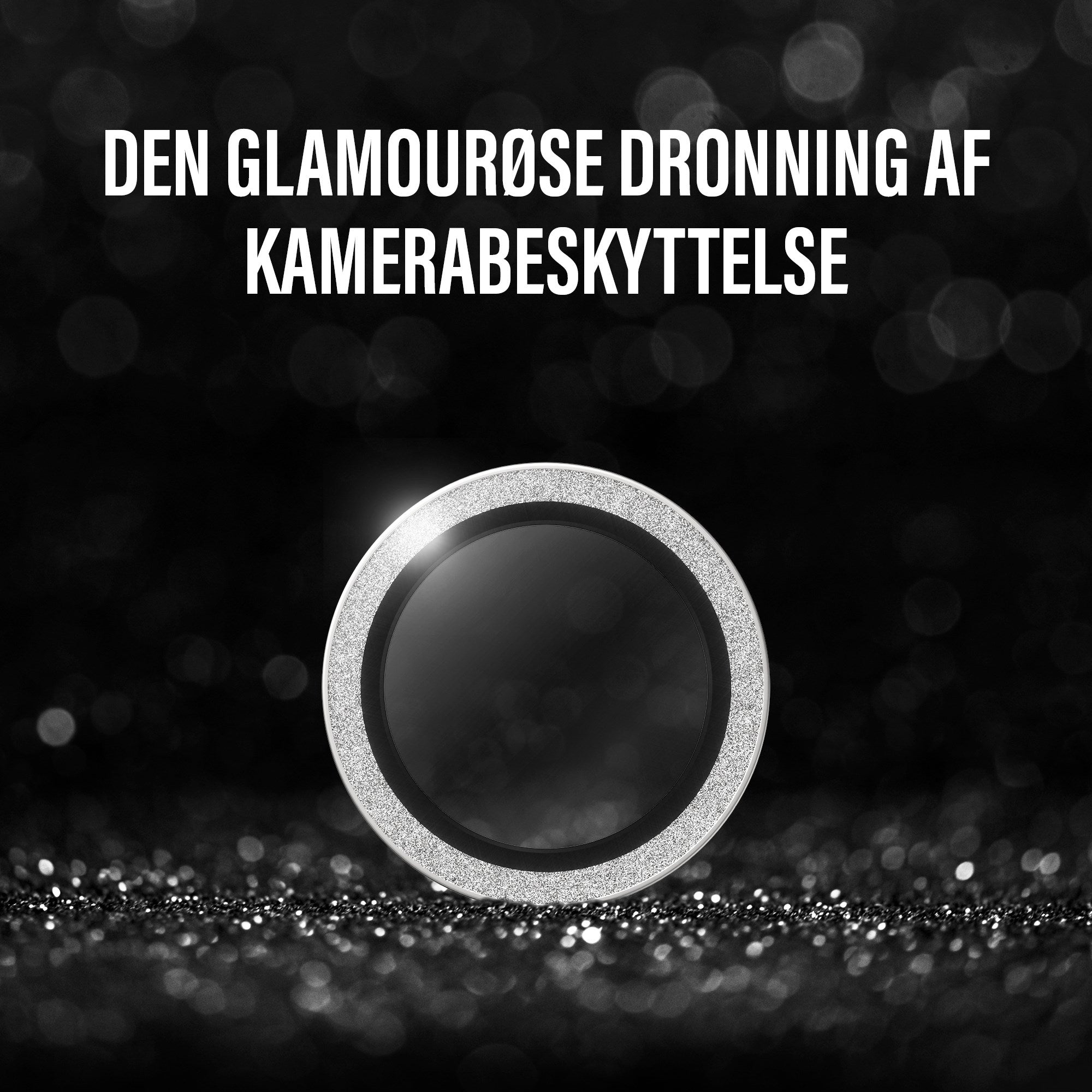 PanzerGlass® Hoops® Kameralinsebeskytter Glitter Sølv iPhone 17 Pro | iPhone 17 Pro Max | iPhone 16 Pro | 16 Pro Max